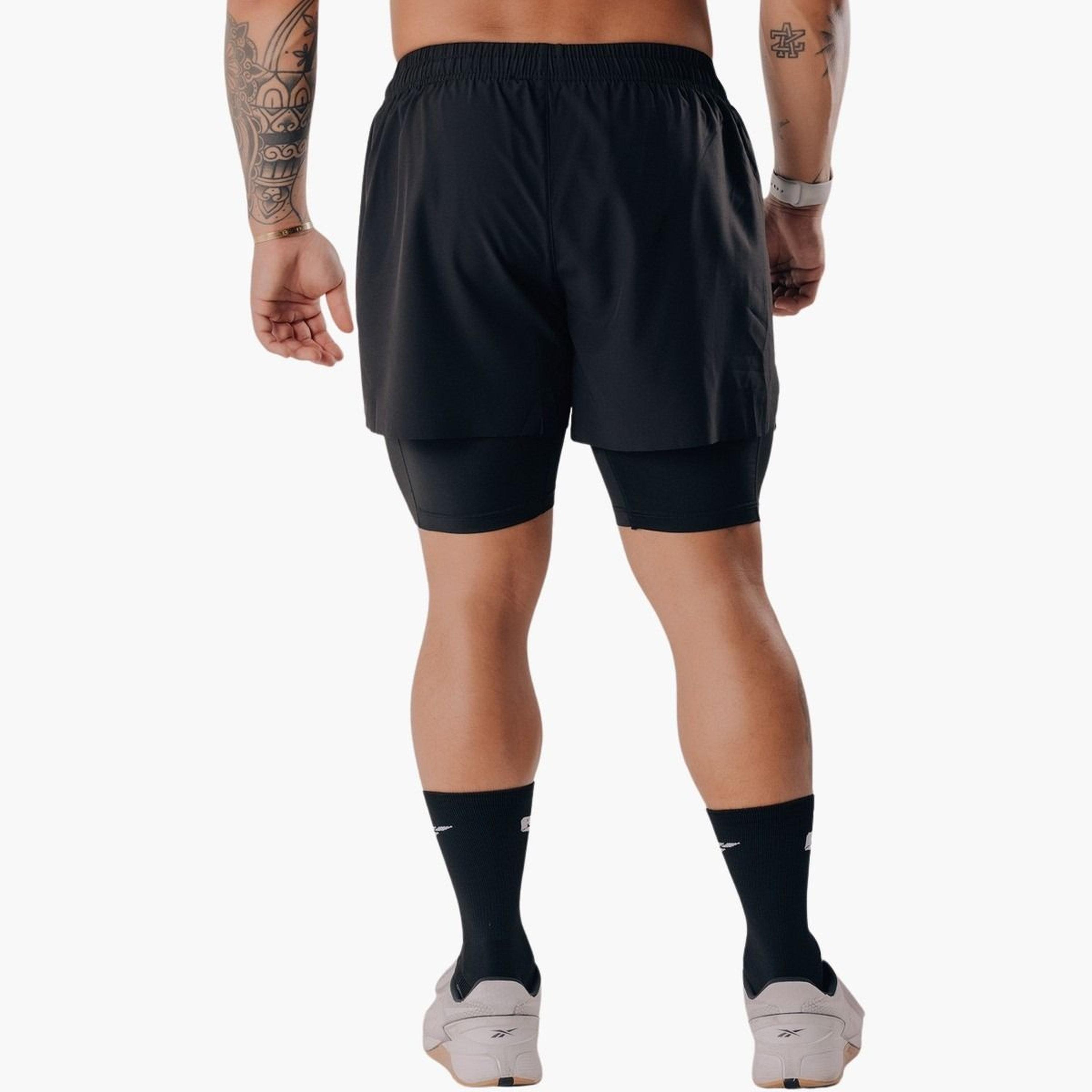 Palmfit X Styli Men Black 2 in 1 Training Shorts-men-clothing-bottoms-shorts-image-3