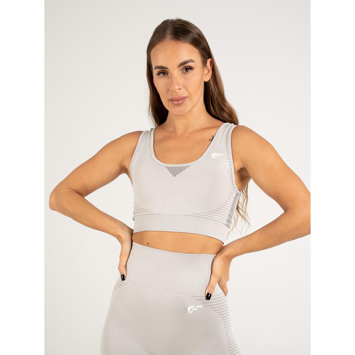 Palmfit X Styli Women Grey Balance Seamless Active Sports Bra-women-clothing-sportswearandactivewear-sportsbras-image-1