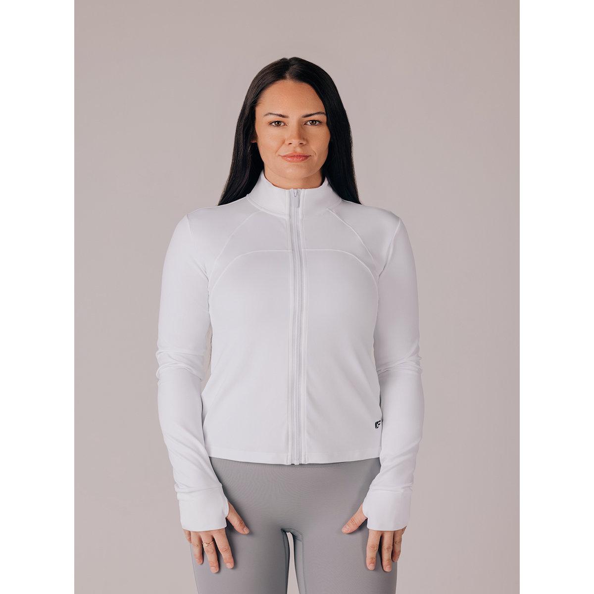 Palmfit X Styli Women White Comfort Training Jacket-women-clothing-sportswearandactivewear-coatsandjackets-jackets-image-1