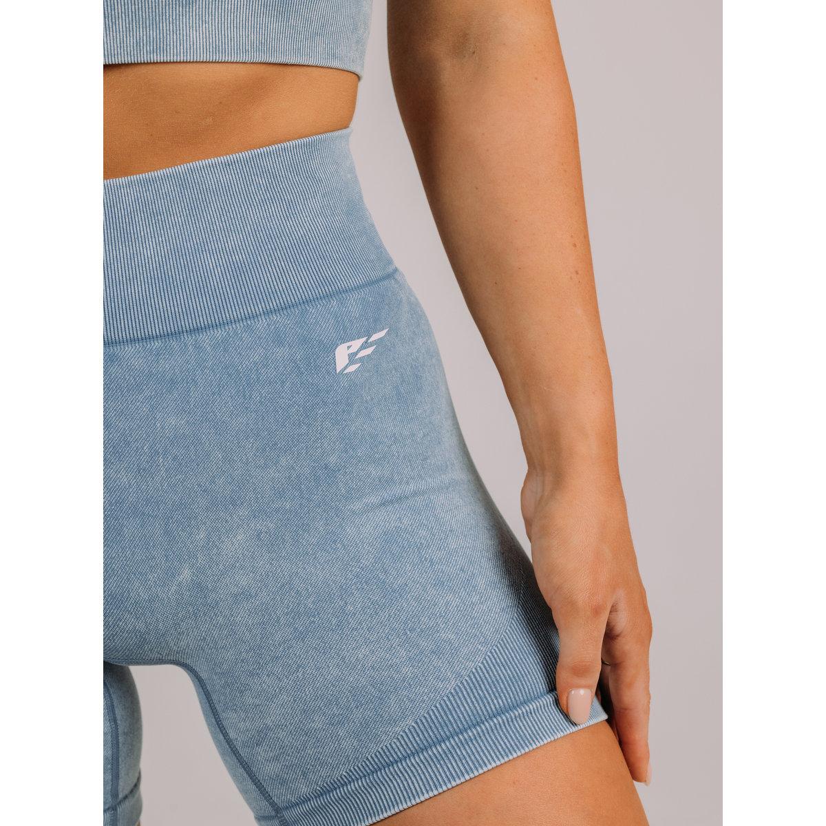 Palmfit X Styli Women Blue Apex Seamless Active Shorts-women-clothing-bottoms-shorts-image-2