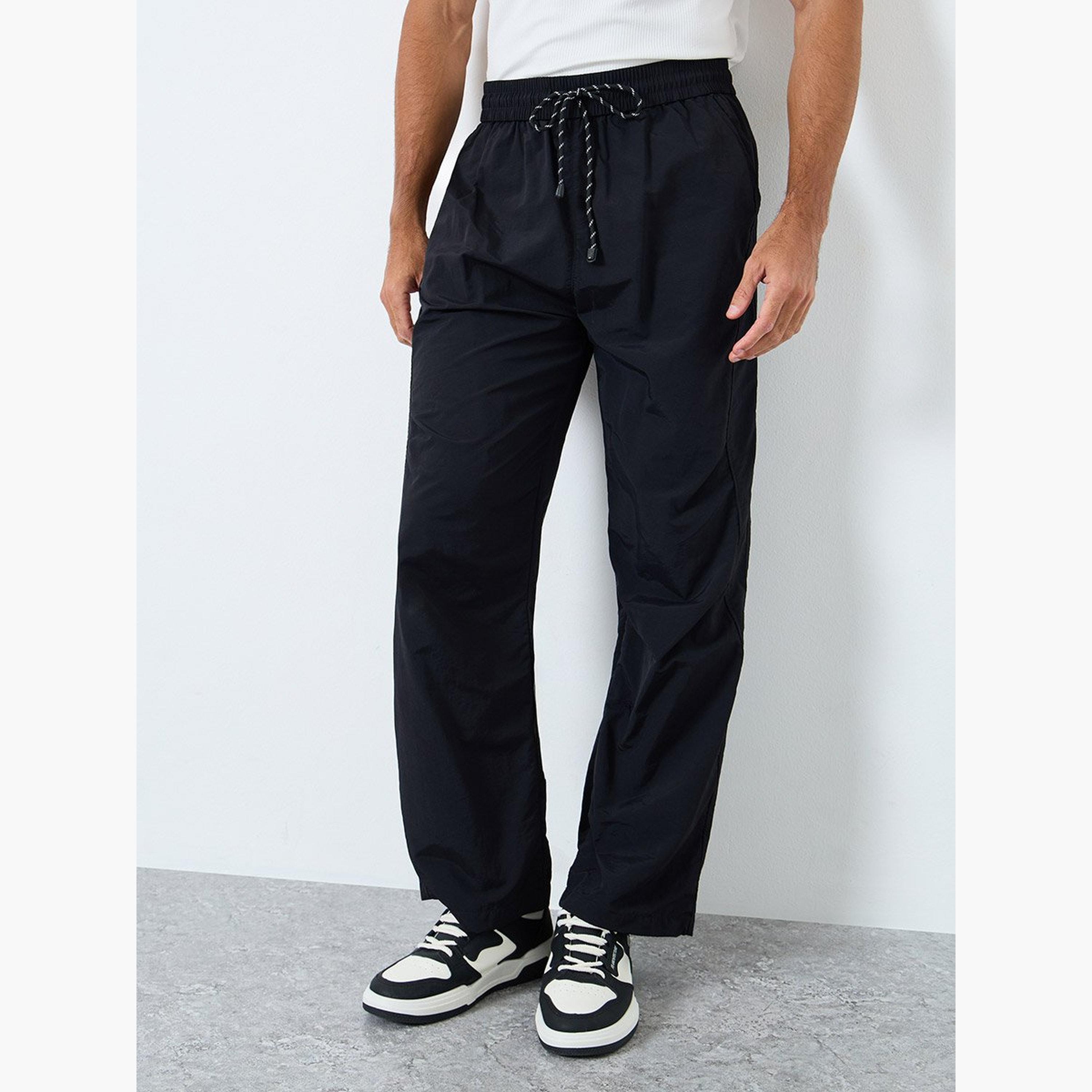 Styli Men Straight Leg Pants with Drawstrings-men-clothing-bottoms-joggers-image-1