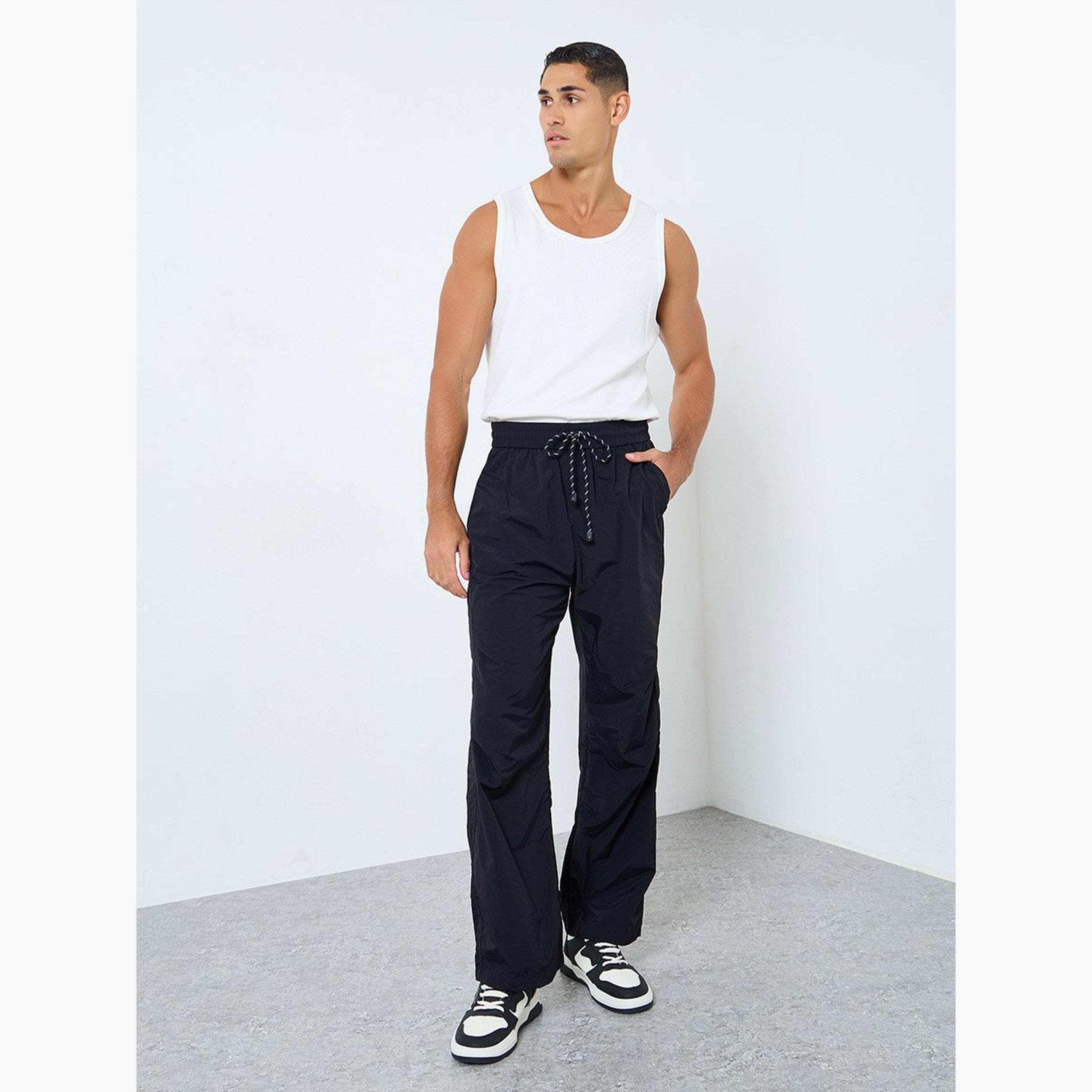 Styli Men Straight Leg Pants with Drawstrings-men-clothing-bottoms-joggers-image-2