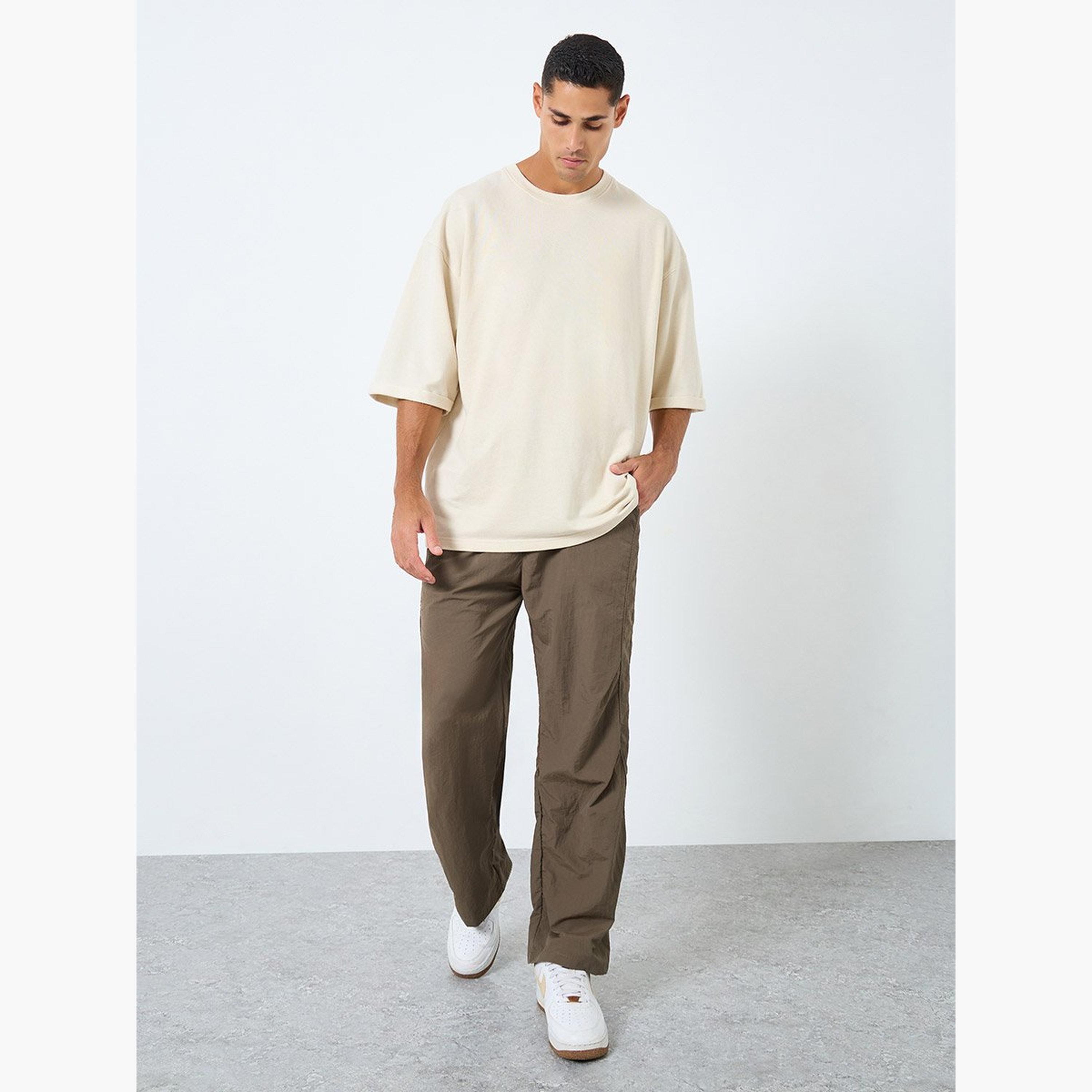 ستايلي - بنطال للرجال مستقيم الساق مع أربطة-men-clothing-bottoms-joggers-image-2