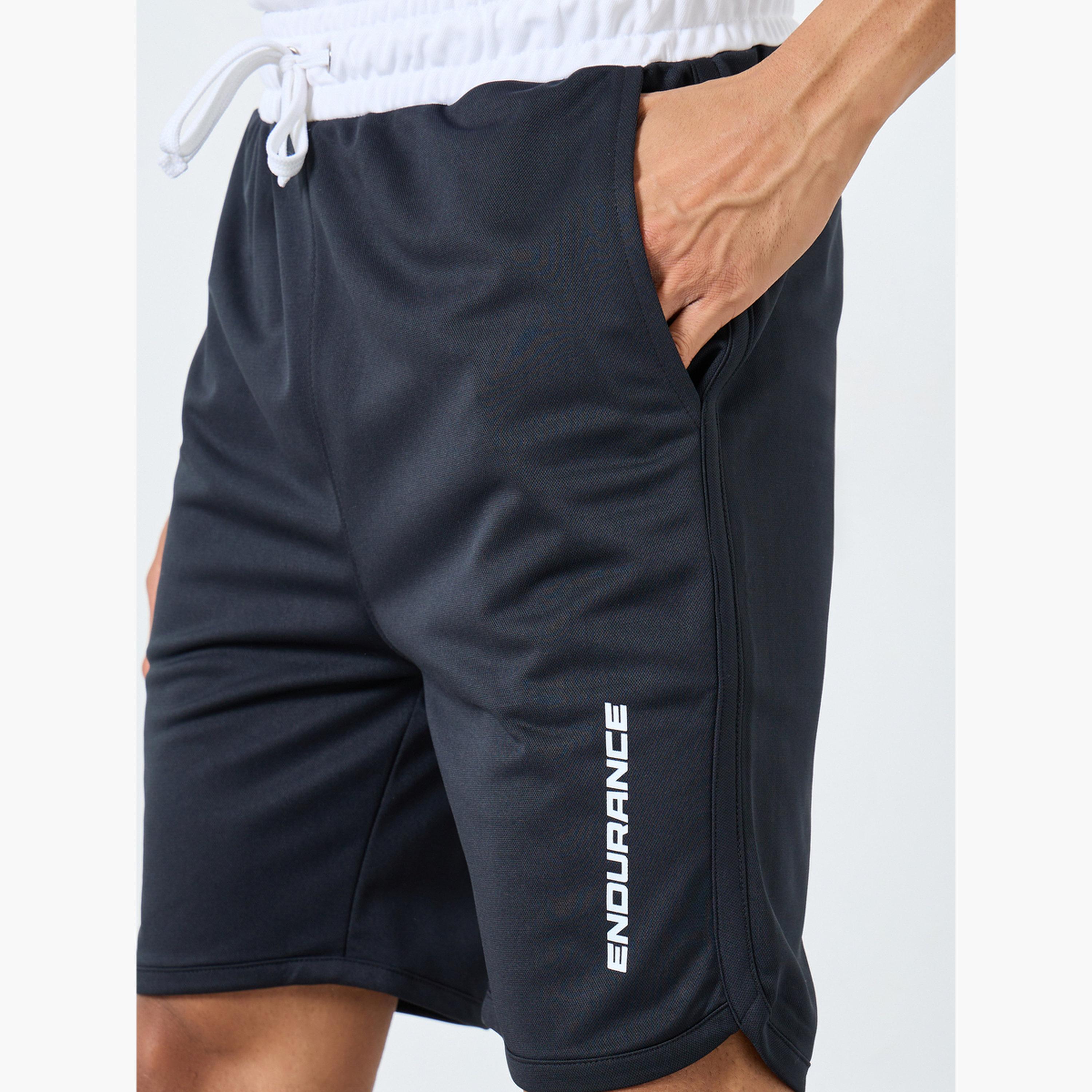 ستايلي - شورت رياضي بحزام خصر متباين للرجال-sports-men-clothing-bottoms-shorts-image-3