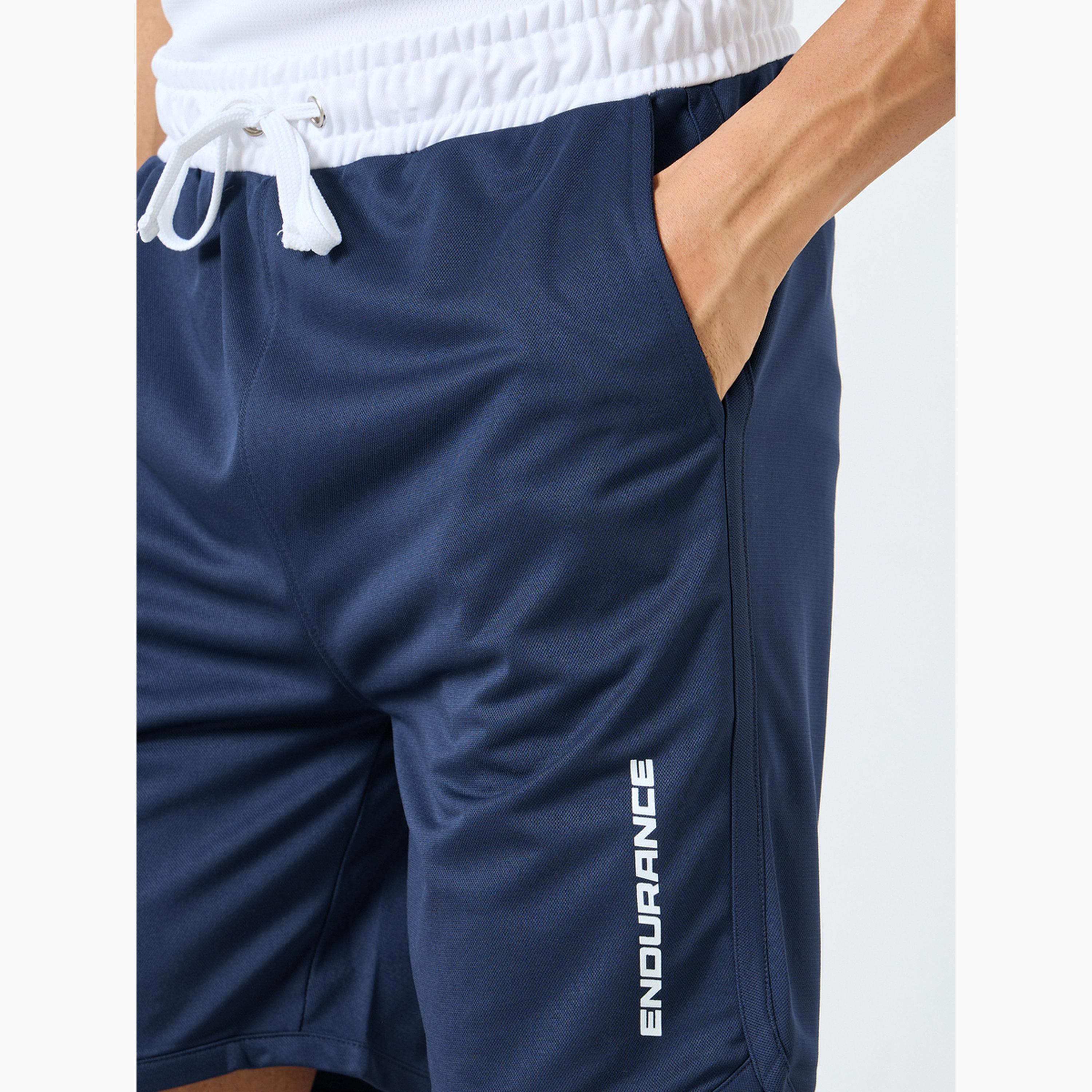 ستايلي - شورت رياضي بحزام خصر متباين للرجال-sports-men-clothing-bottoms-shorts-image-3