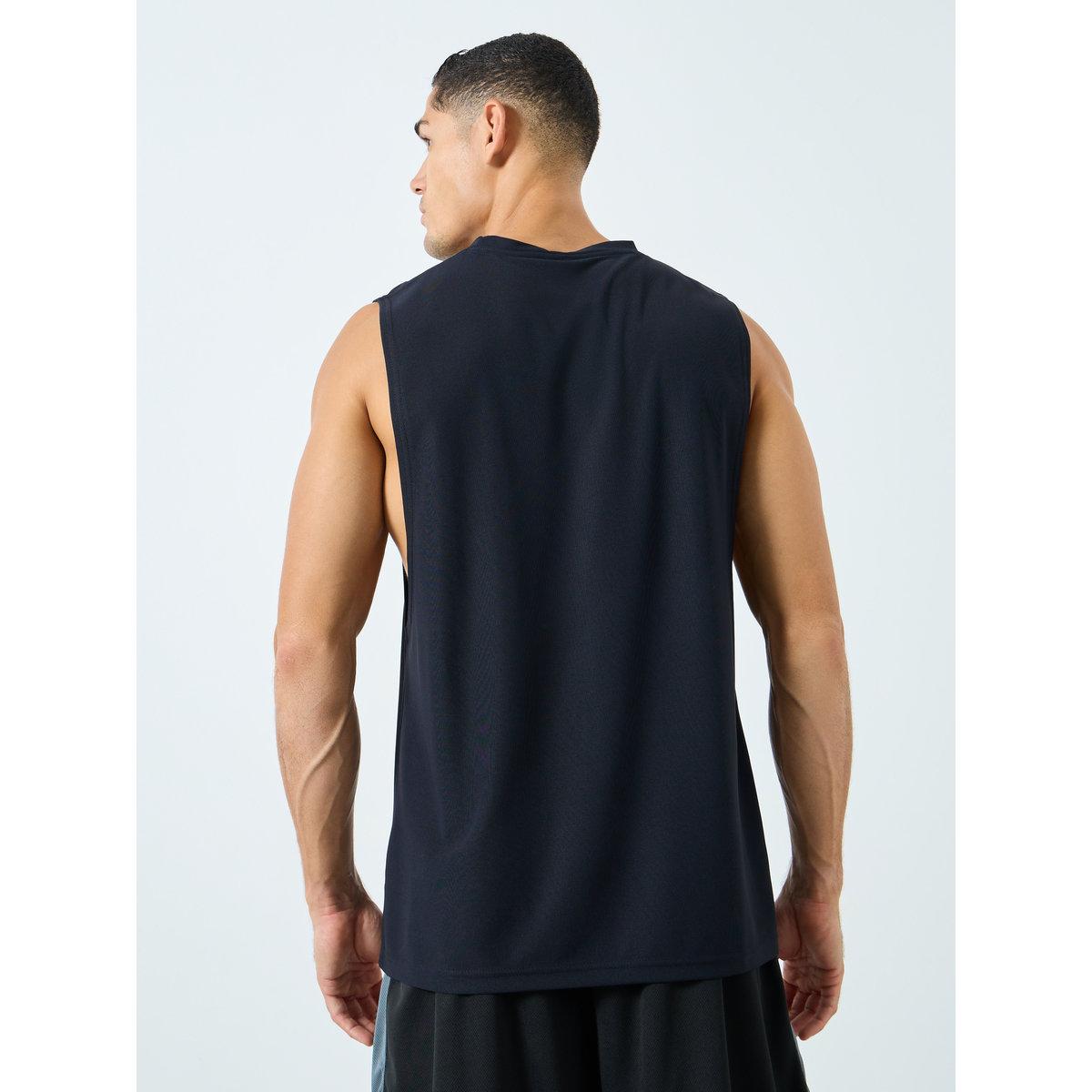 Styli Men Black Drop Armhole Training Tank-men-clothing-sportswearandactivewear-tshirtsandpolos-image-4