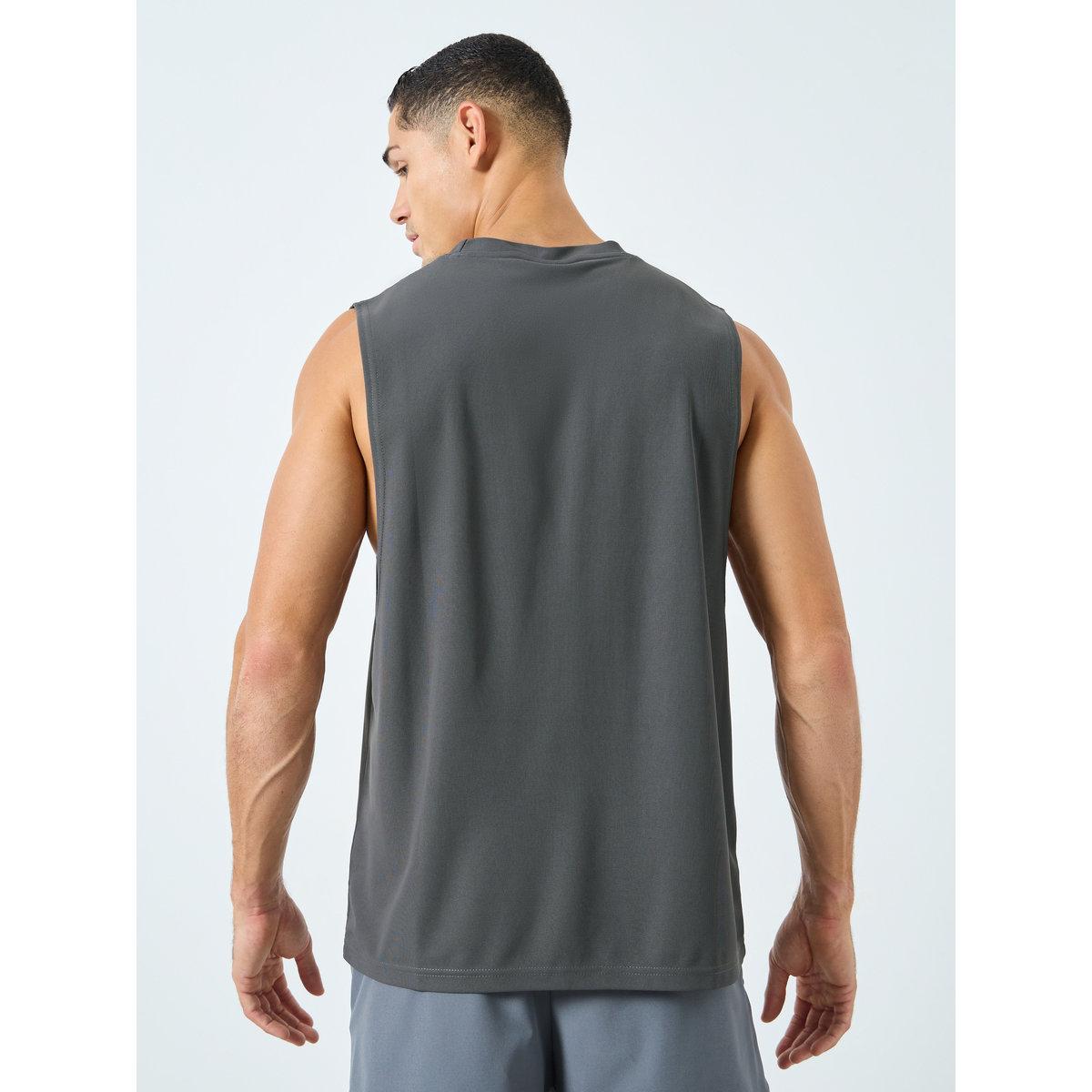 Styli Men Grey Drop Armhole Training Tank-men-clothing-sportswearandactivewear-tshirtsandpolos-image-4