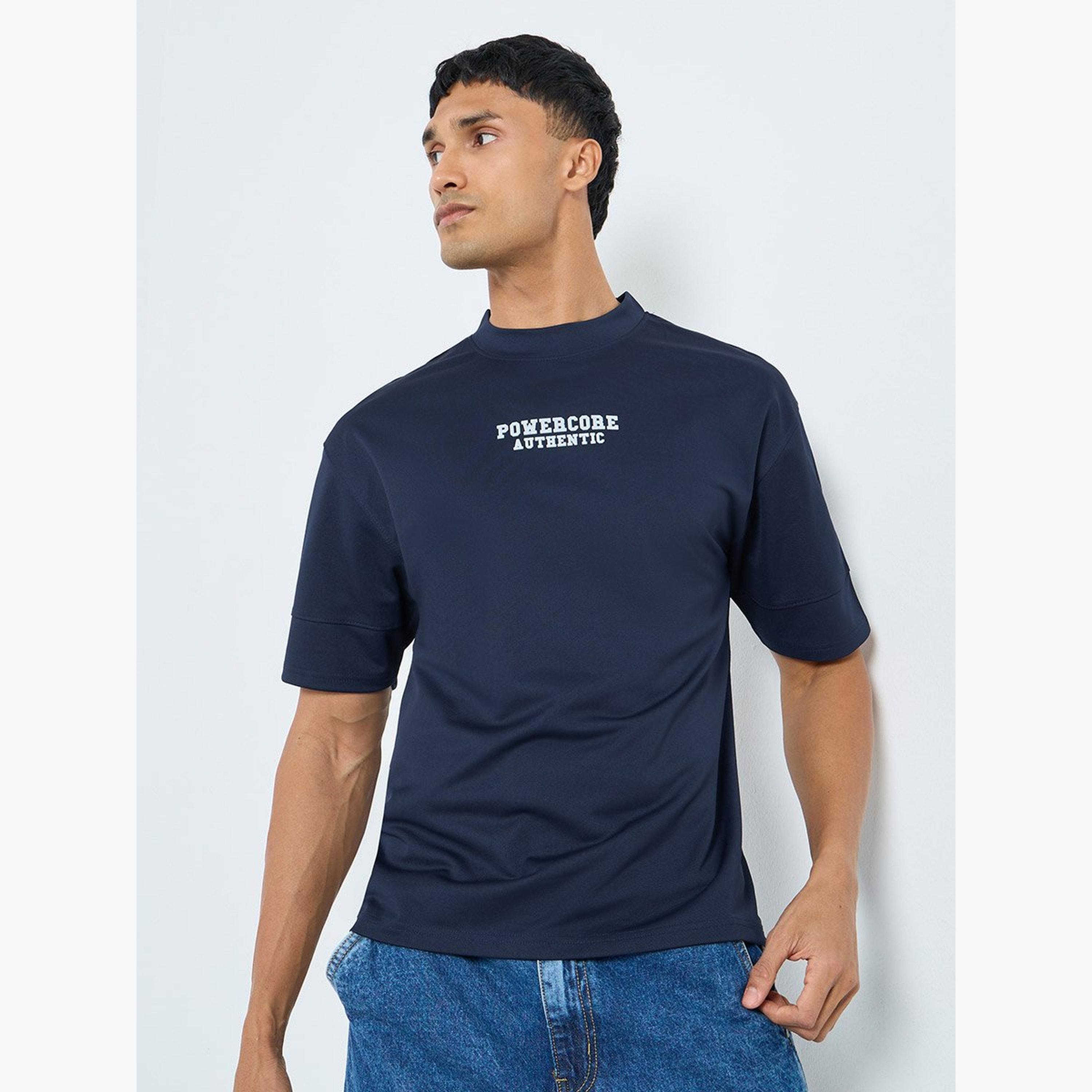 Styli Men Oversized Mock Neck T-Shirt-men-clothing-sportswearandactivewear-tshirtsandpolos-image-1