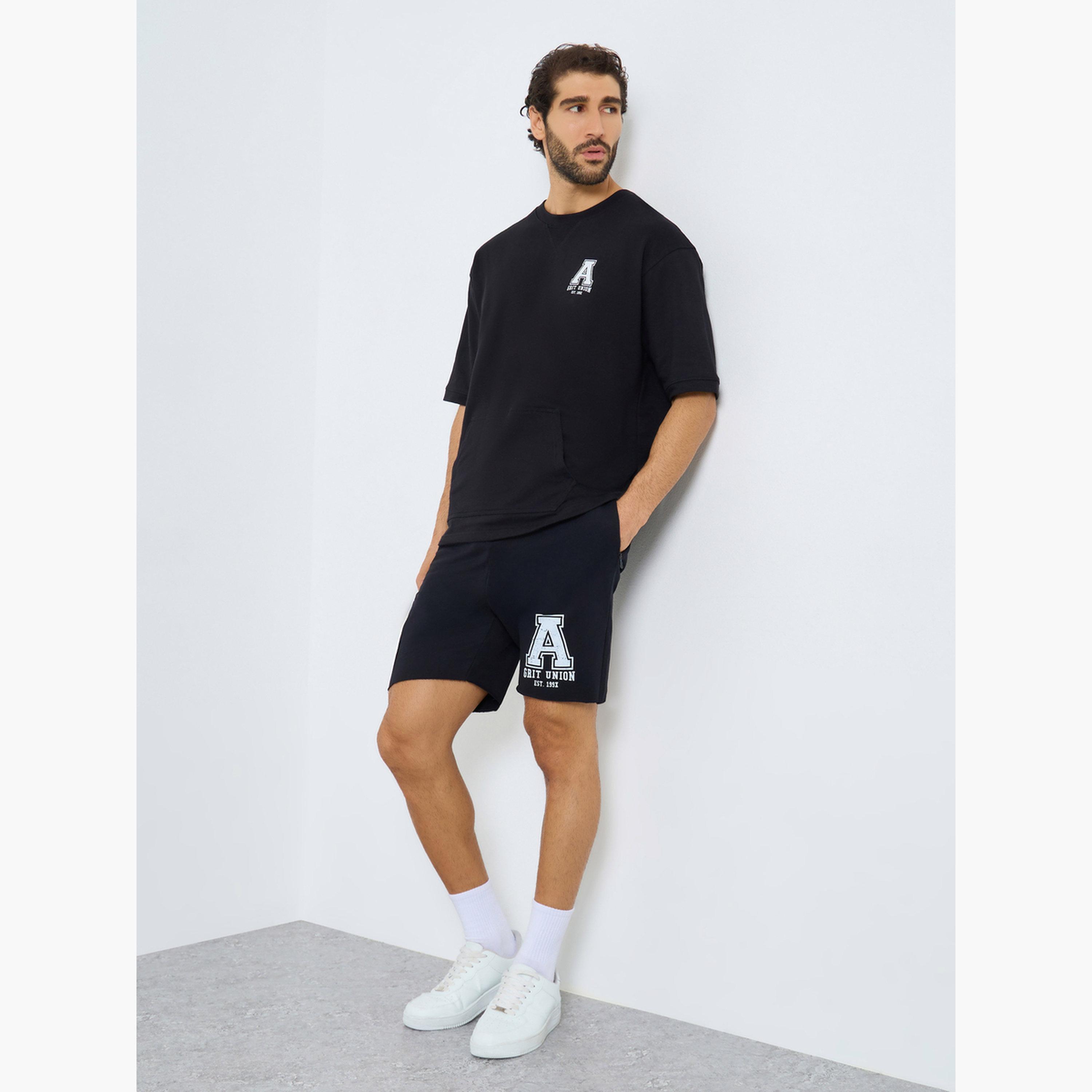 ستايلي - شورت تدريب تيري رو هيم للرجال-men-clothing-sportswearandactivewear-bottoms-shorts-image-2