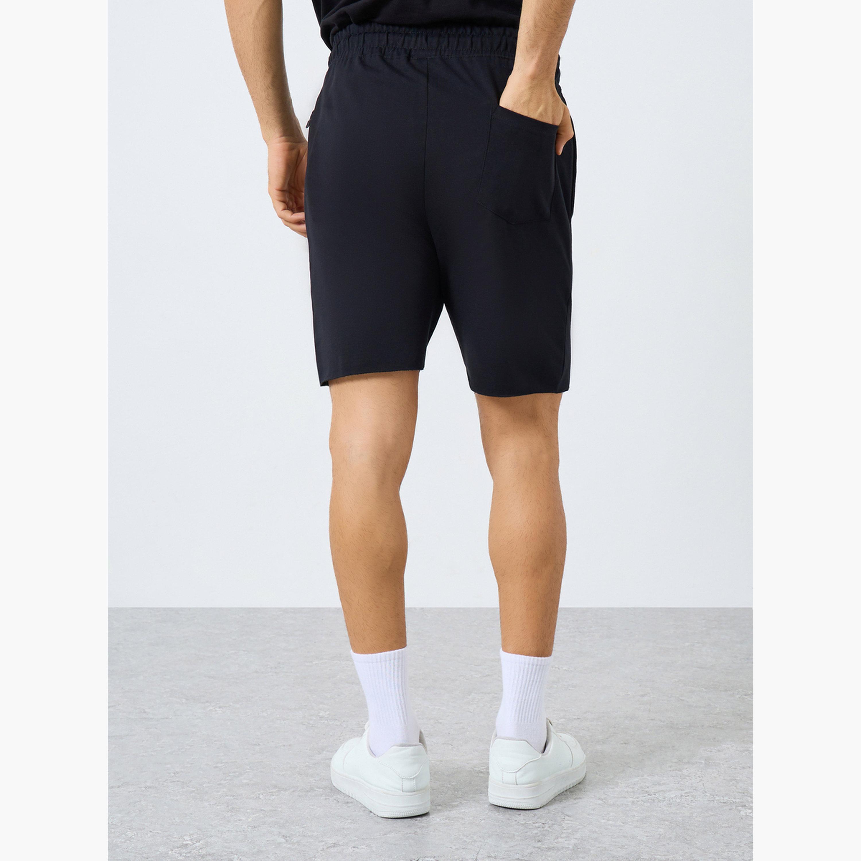 Styli Terry Raw Hem Training Shorts-men-clothing-sportswearandactivewear-bottoms-shorts-image-4
