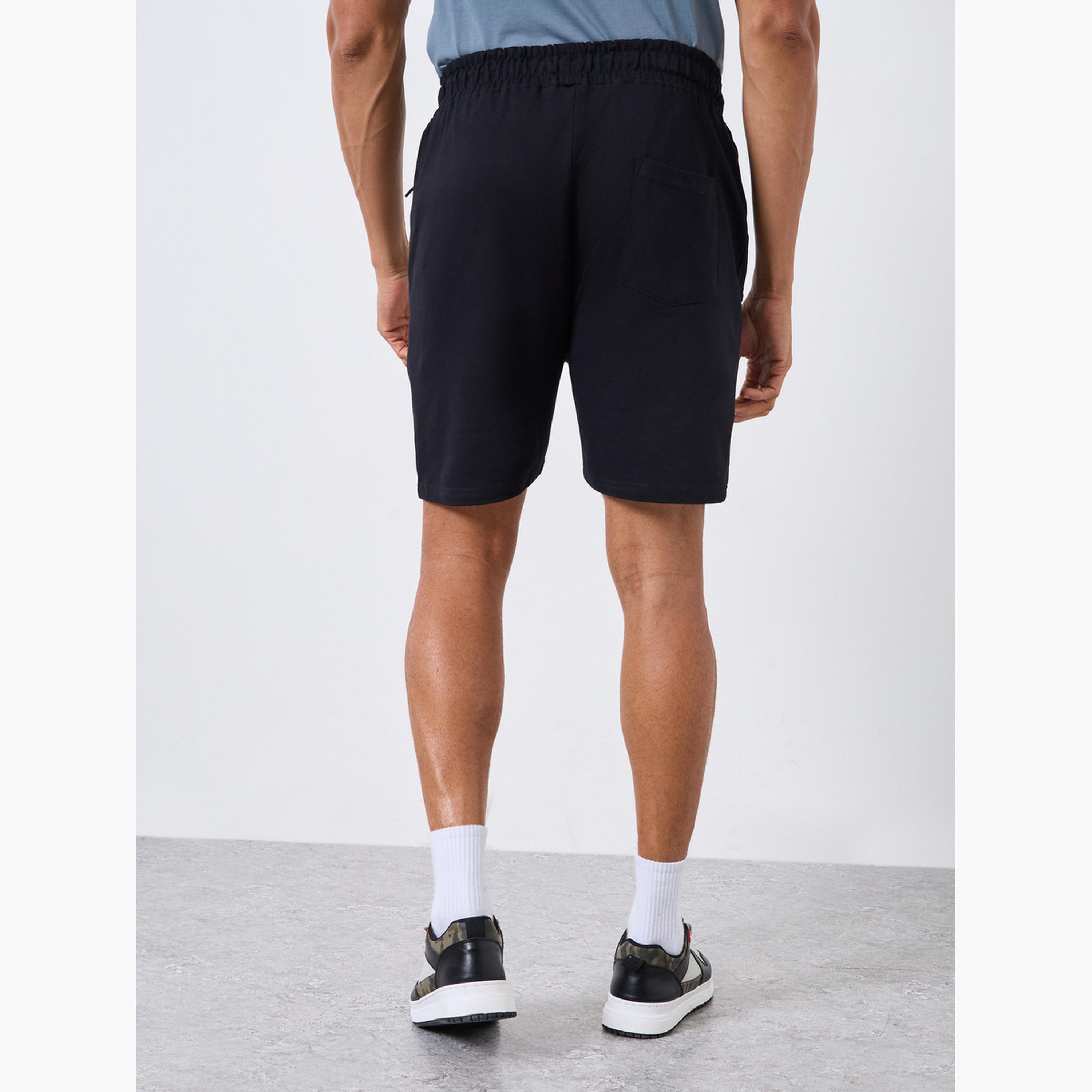 شورت تيري رياضي للتدريب للرجال-sports-men-clothing-bottoms-shorts-image-4