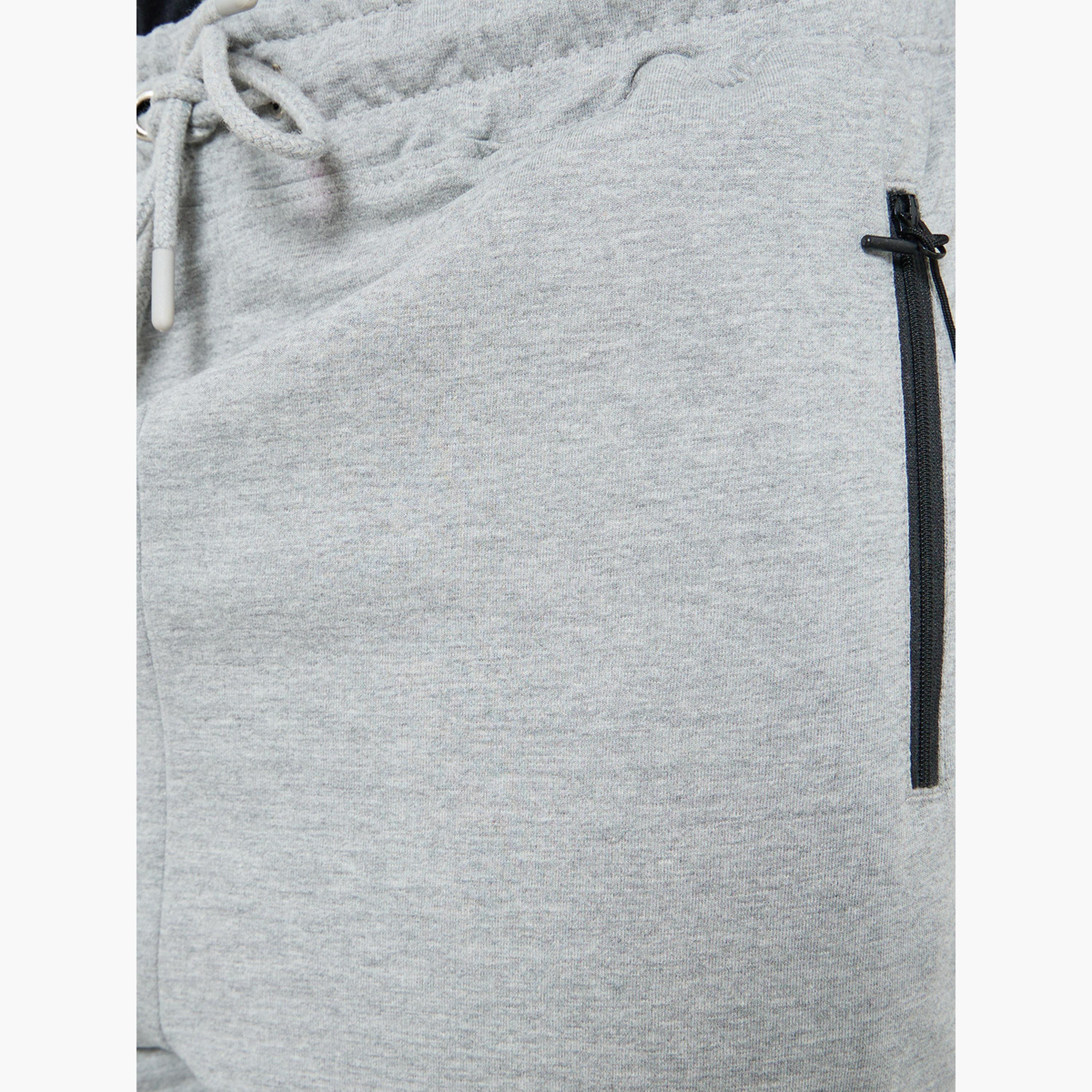 Styli Men Grey Athleisure Training Terry Shorts-men-clothing-sportswearandactivewear-bottoms-shorts-image-3