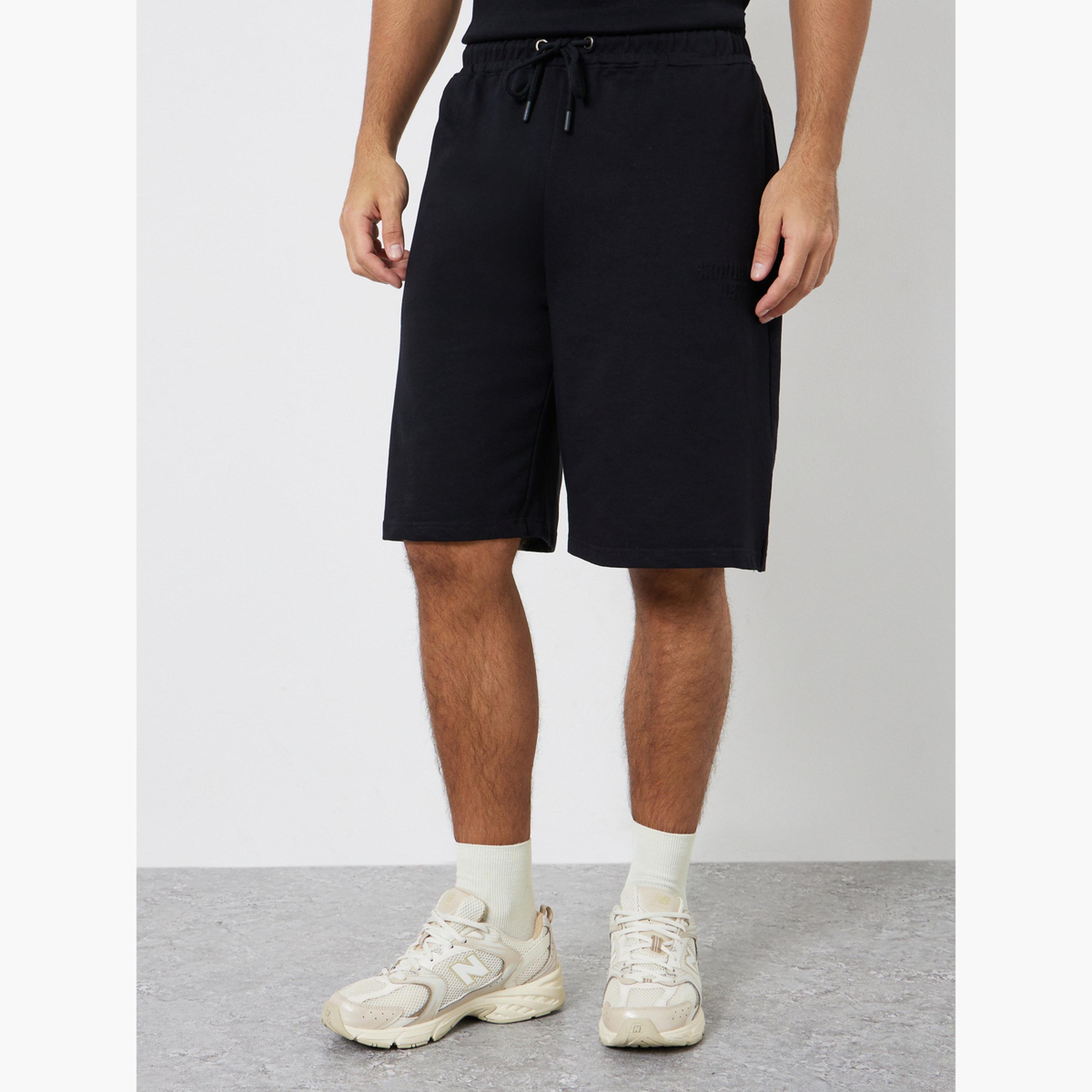 شورت تيري رياضي للتدريب للرجال-sports-men-clothing-bottoms-shorts-image-1