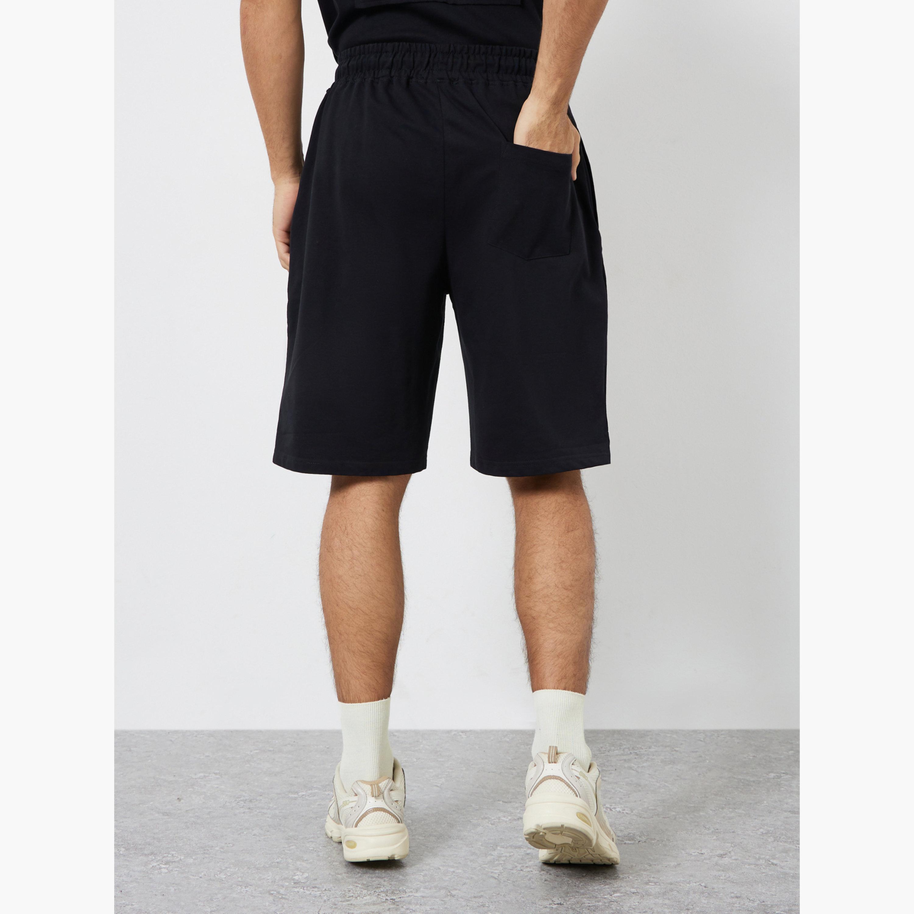 شورت تيري رياضي للتدريب للرجال-sports-men-clothing-bottoms-shorts-image-4