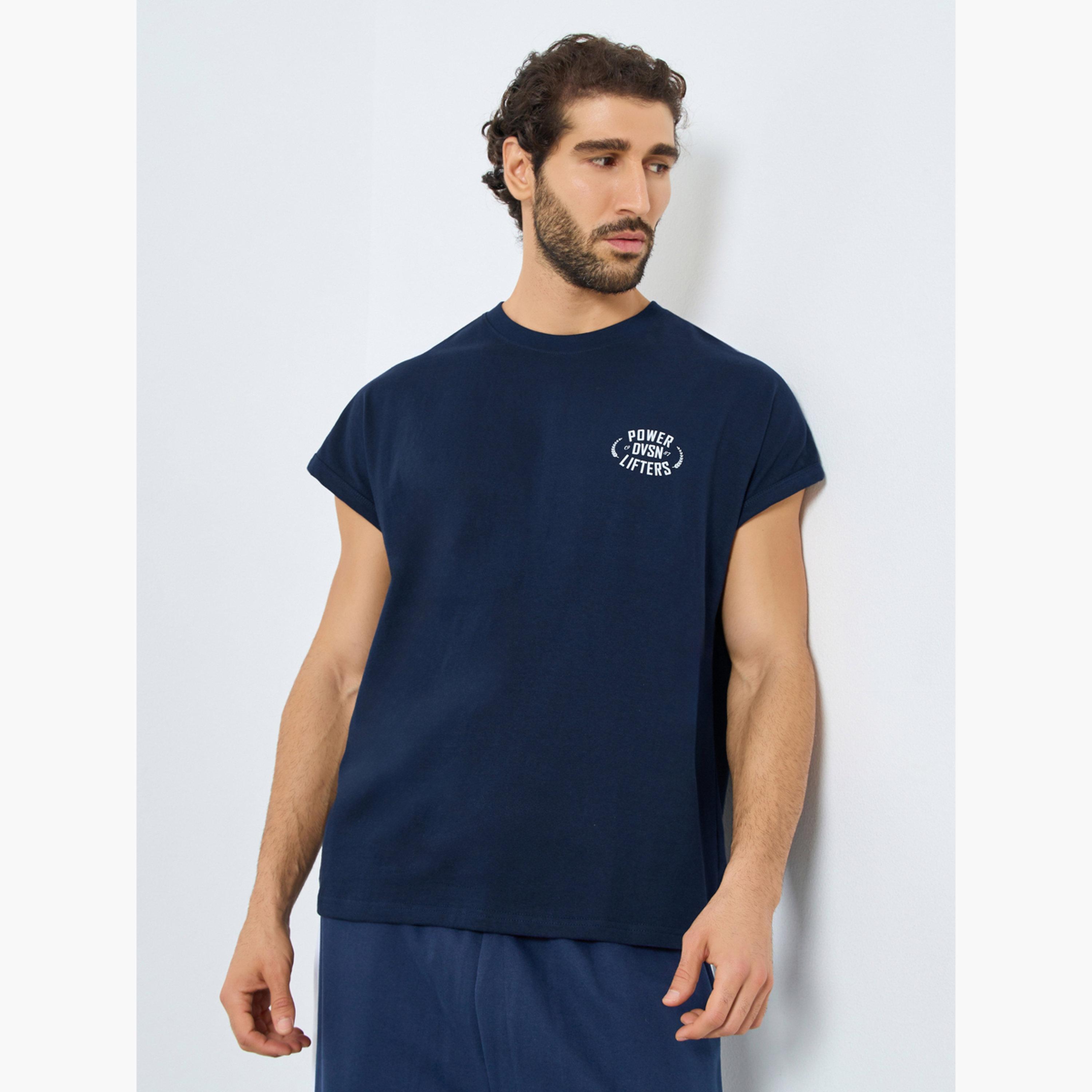 Styli Statement Training Drop Armhole Tank-men-clothing-sportswearandactivewear-tshirtsandpolos-image-1