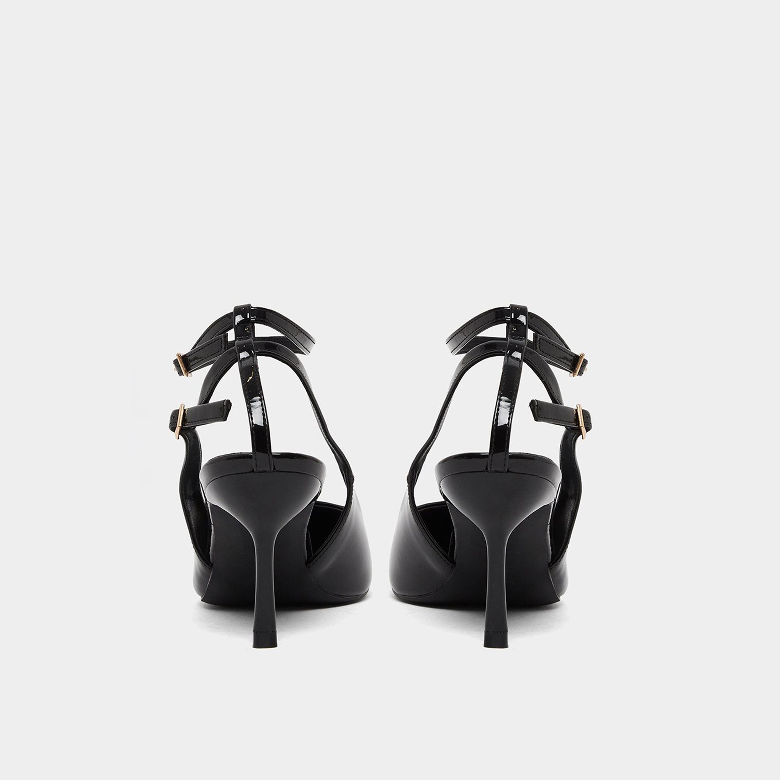 ستايلي - صندل أسود بكعب ستيليتو وحزام للكاحل-women-shoes-heels-image-5