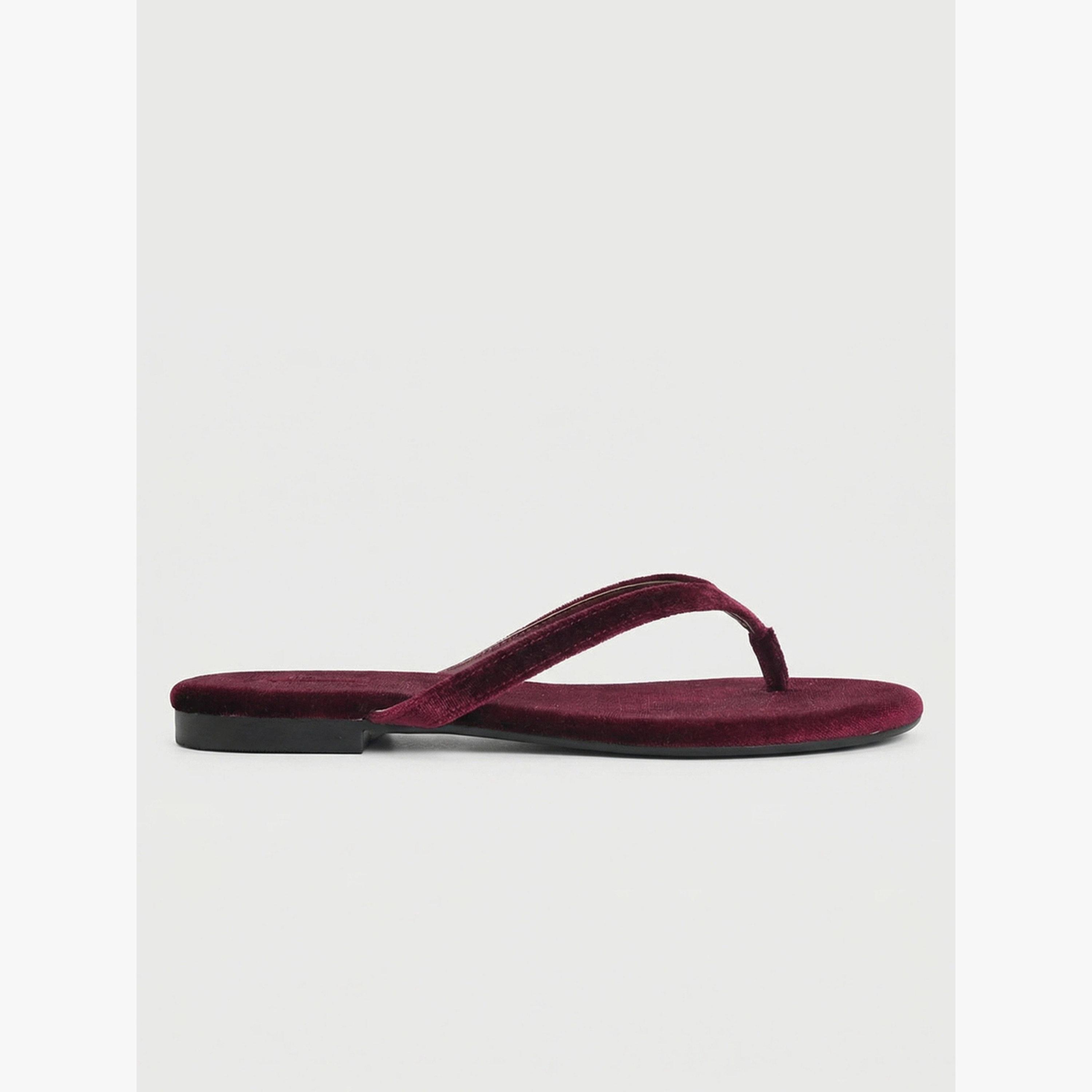 Styli Velvet Look Flip Flops-women-shoes-flipflopsandslides-image-3