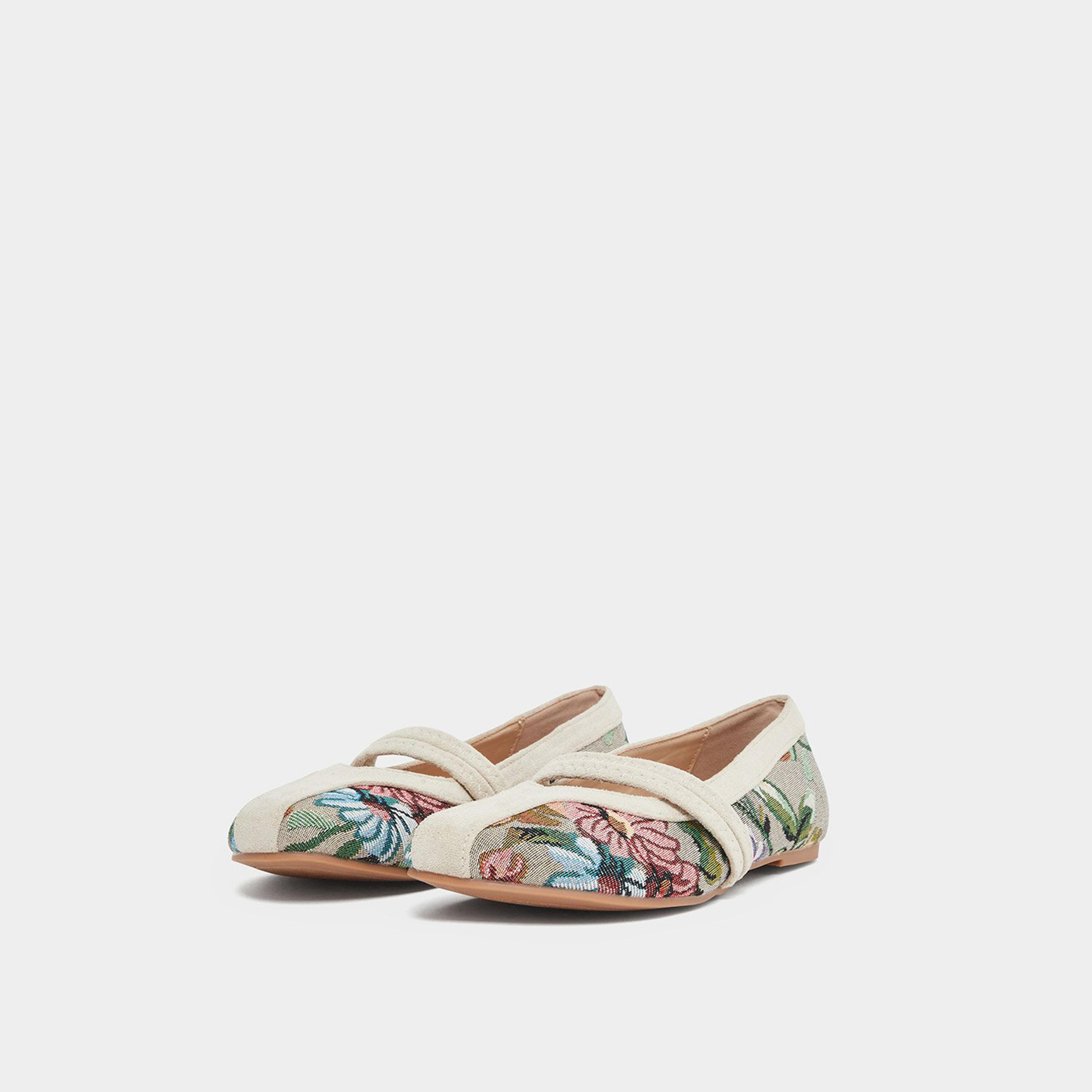 Styli Women Multi Floral Pattern Ballerina Shoes-women-shoes-flats-ballerinas-image-1