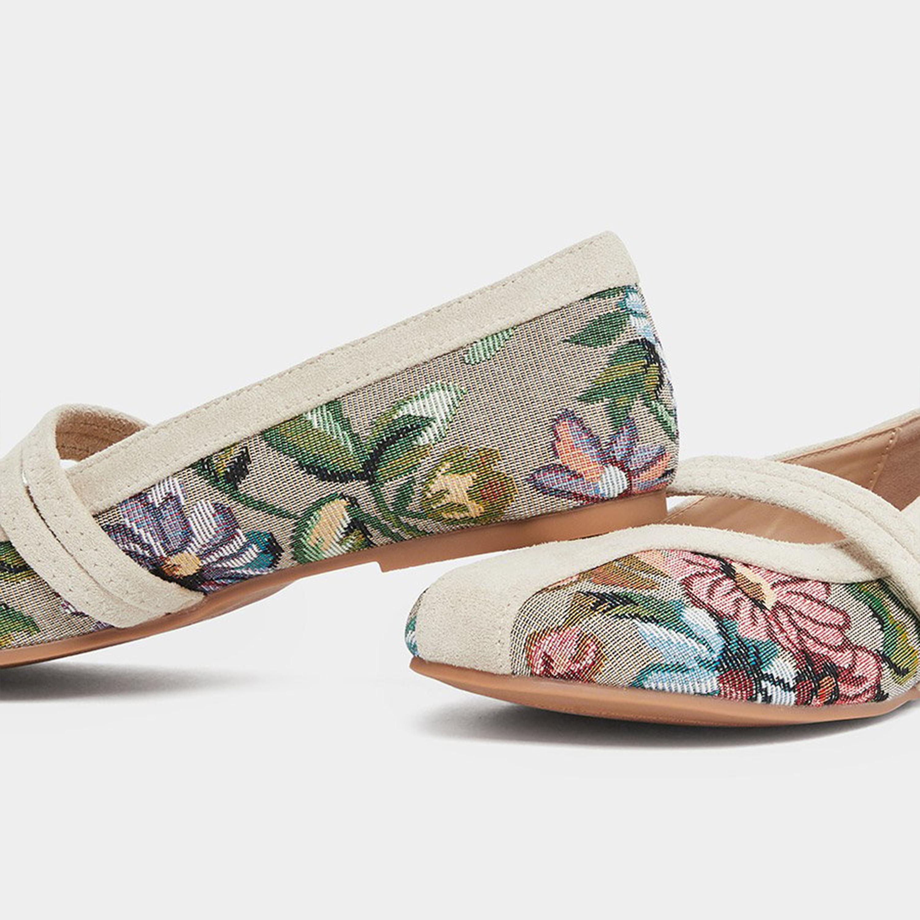 ستايلي - حذاء باليرينا بنقوش زهرية متعددة-women-shoes-flats-ballerinas-image-4