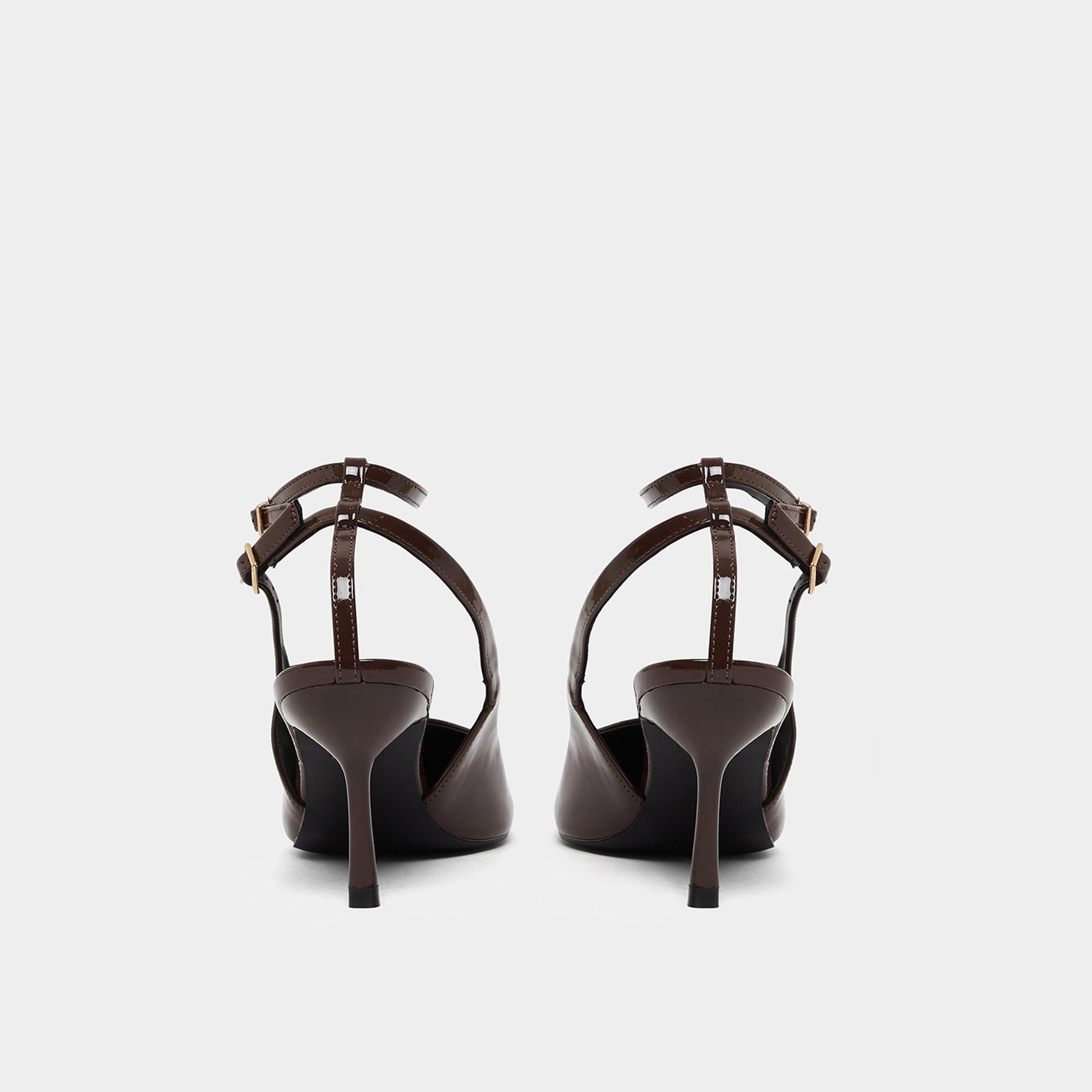 ستايلي - صندل بني بكعب ستيليتو وحزام للكاحل-women-shoes-heels-image-5