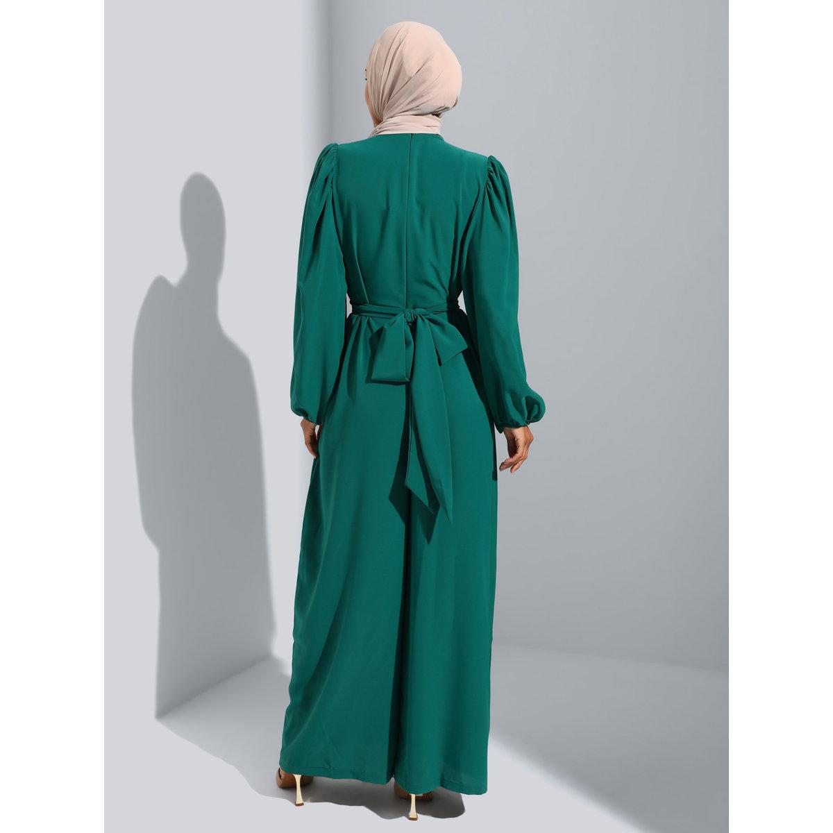 جمبسوت بقصة أرجل واسعة مع حزام سلسلة-women-clothing-jumpsuits-image-5