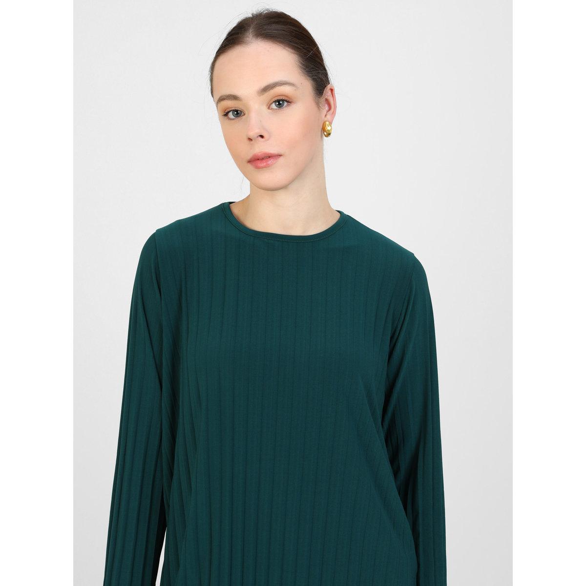 طقم منسق من تونيك بياقة دائرية وبنطال-women-clothing-coordsets-image-2