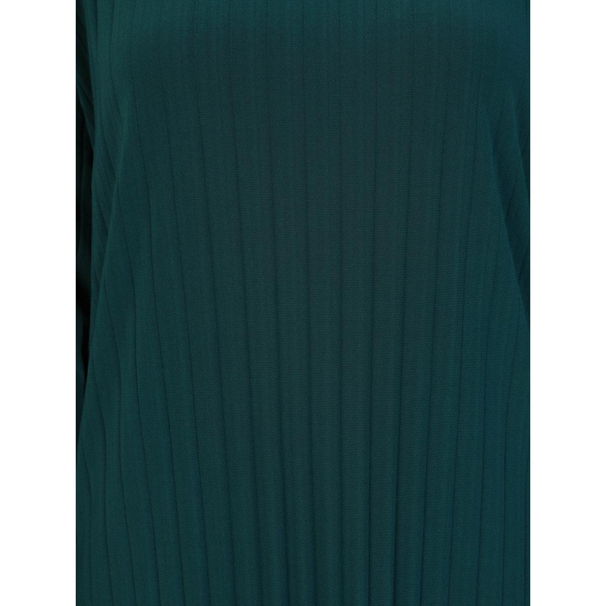 Modanisa X Styli Emerald Green Round Neck Tunic and Trousers Co-Ords-women-clothing-coordsets-image-4