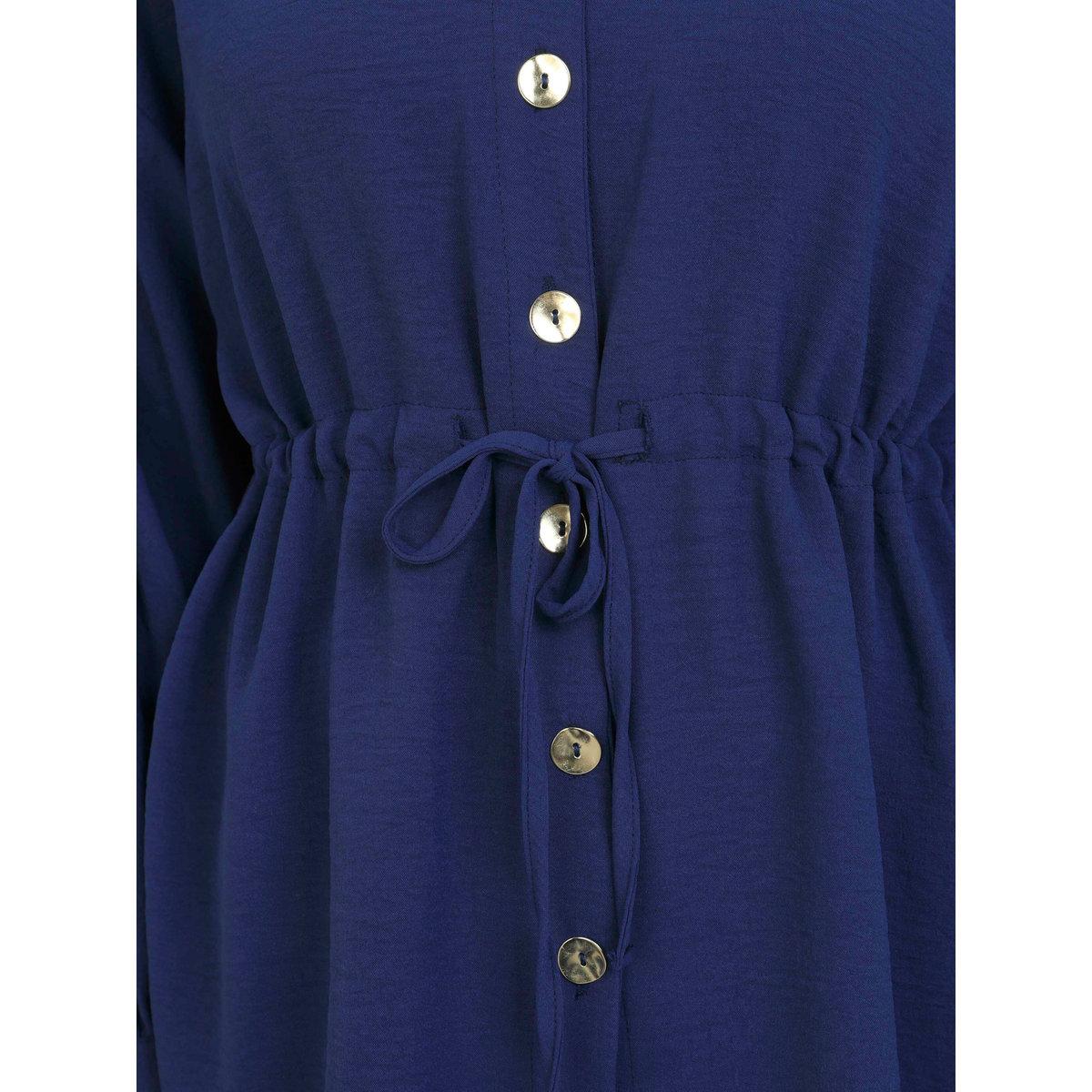 طقم منسق من بنطال وتونيك بتفاصيل أزرار-women-clothing-coordsets-image-4