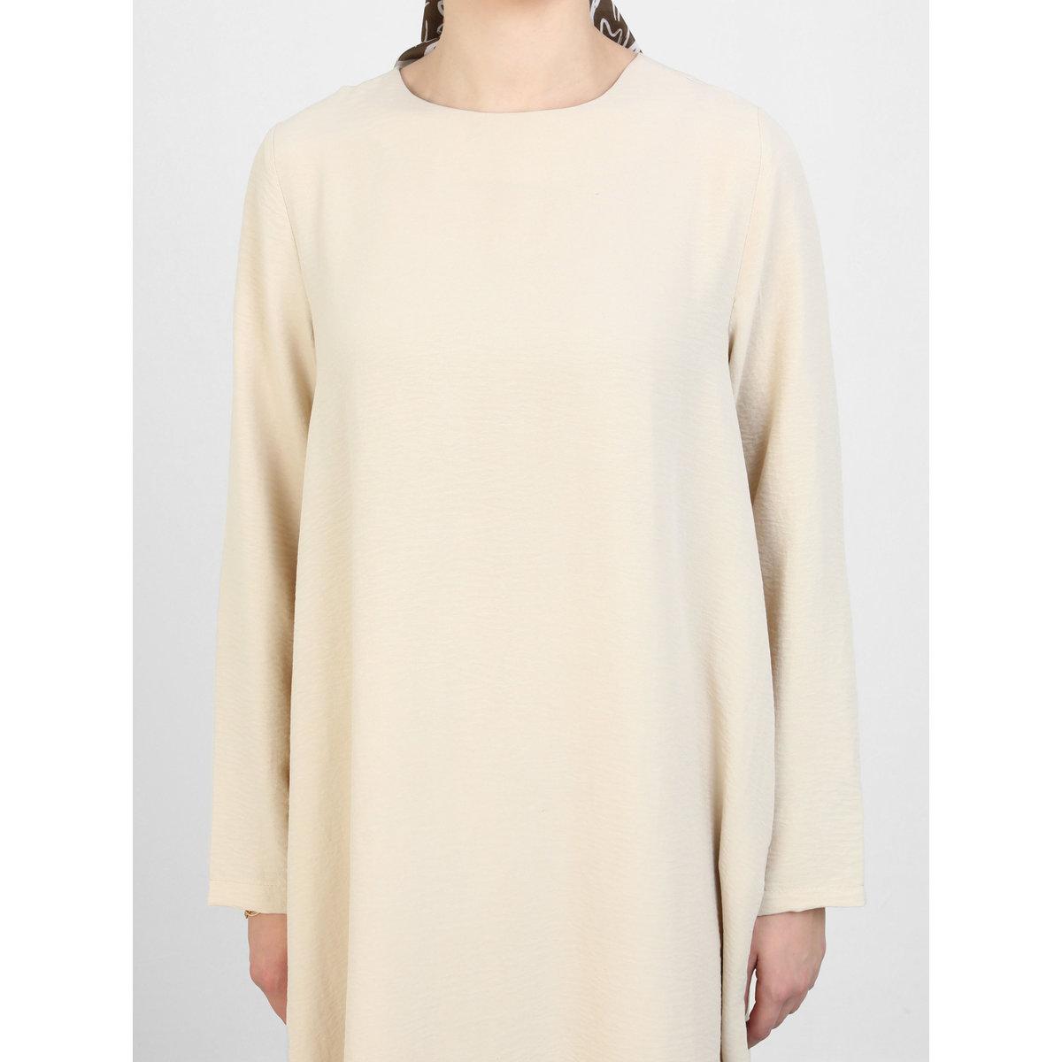 طقم منسق من بنطال وتونيك بتفاصيل شق جانبي-women-clothing-coordsets-image-3