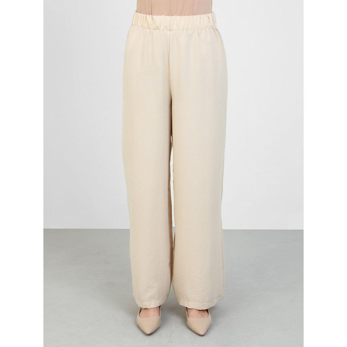Modanisa X Styli Beige Long Sleeve Side Slit Tunic with Trousers Co-Ords-women-clothing-coordsets-image-6