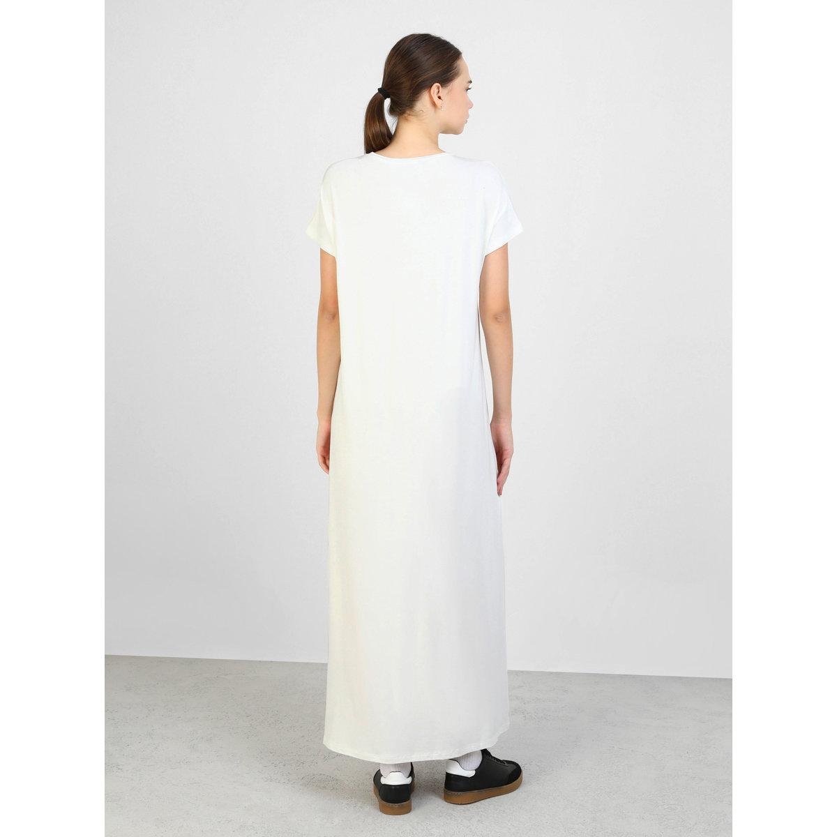 فستان طوبل سادة بياقة دائرية-women-clothing-dresses-image-4