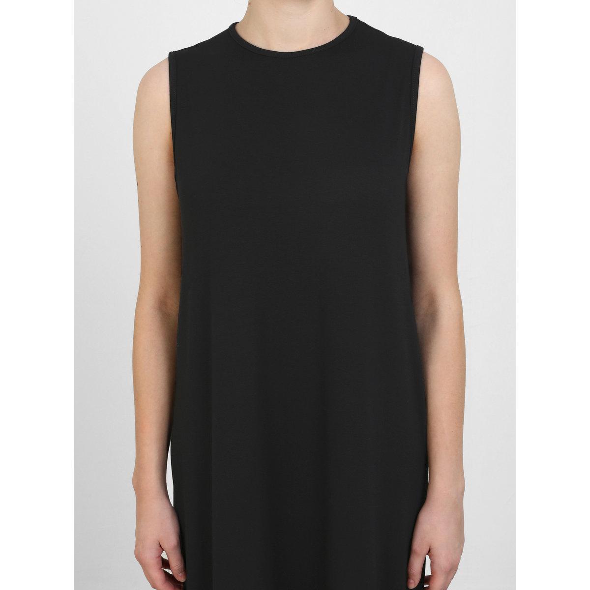 فستان طويل سادة بدون أكمام-women-clothing-dresses-image-4