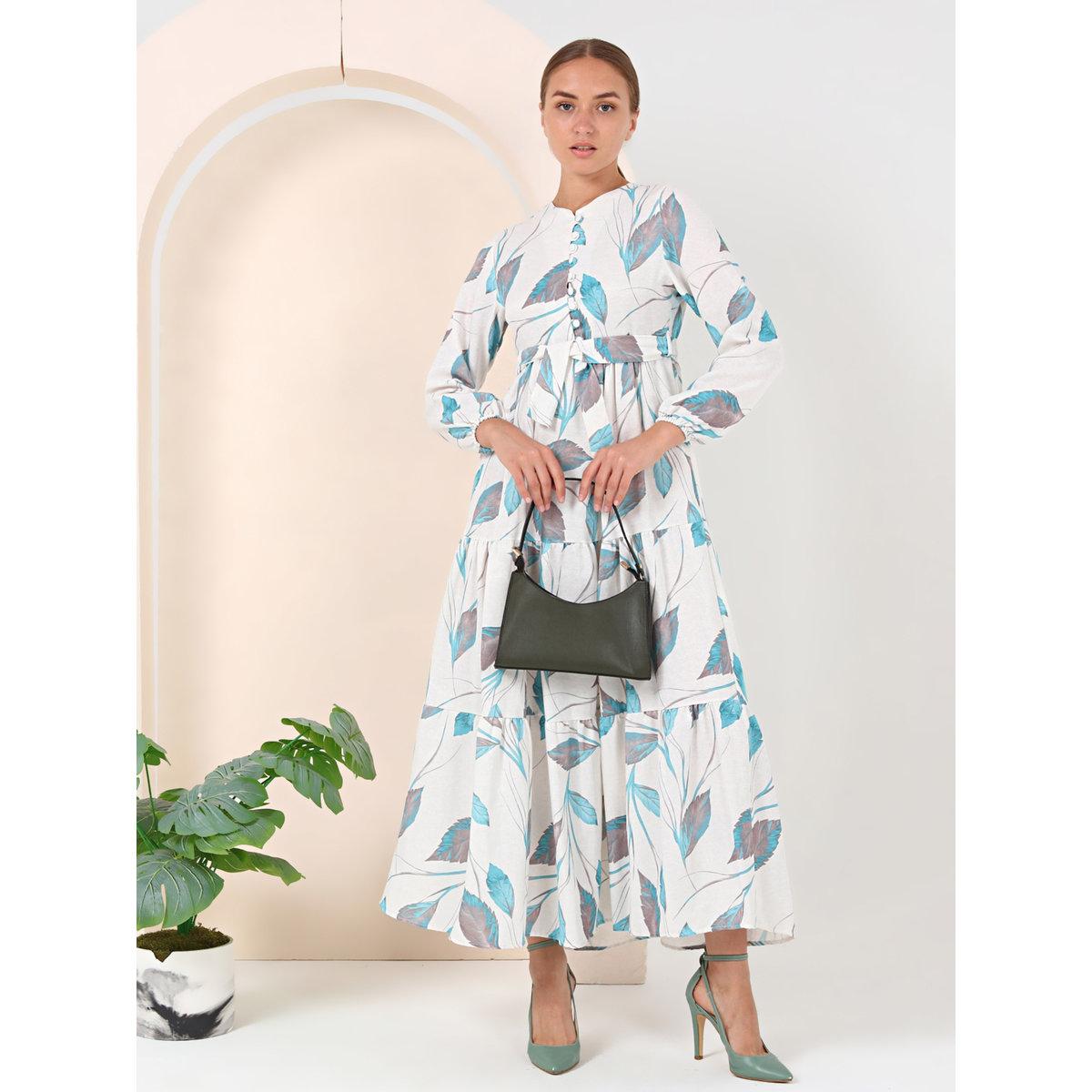 فستان طويل بطبعة زهور مع تفاصيل أزرار-women-clothing-dresses-image-7