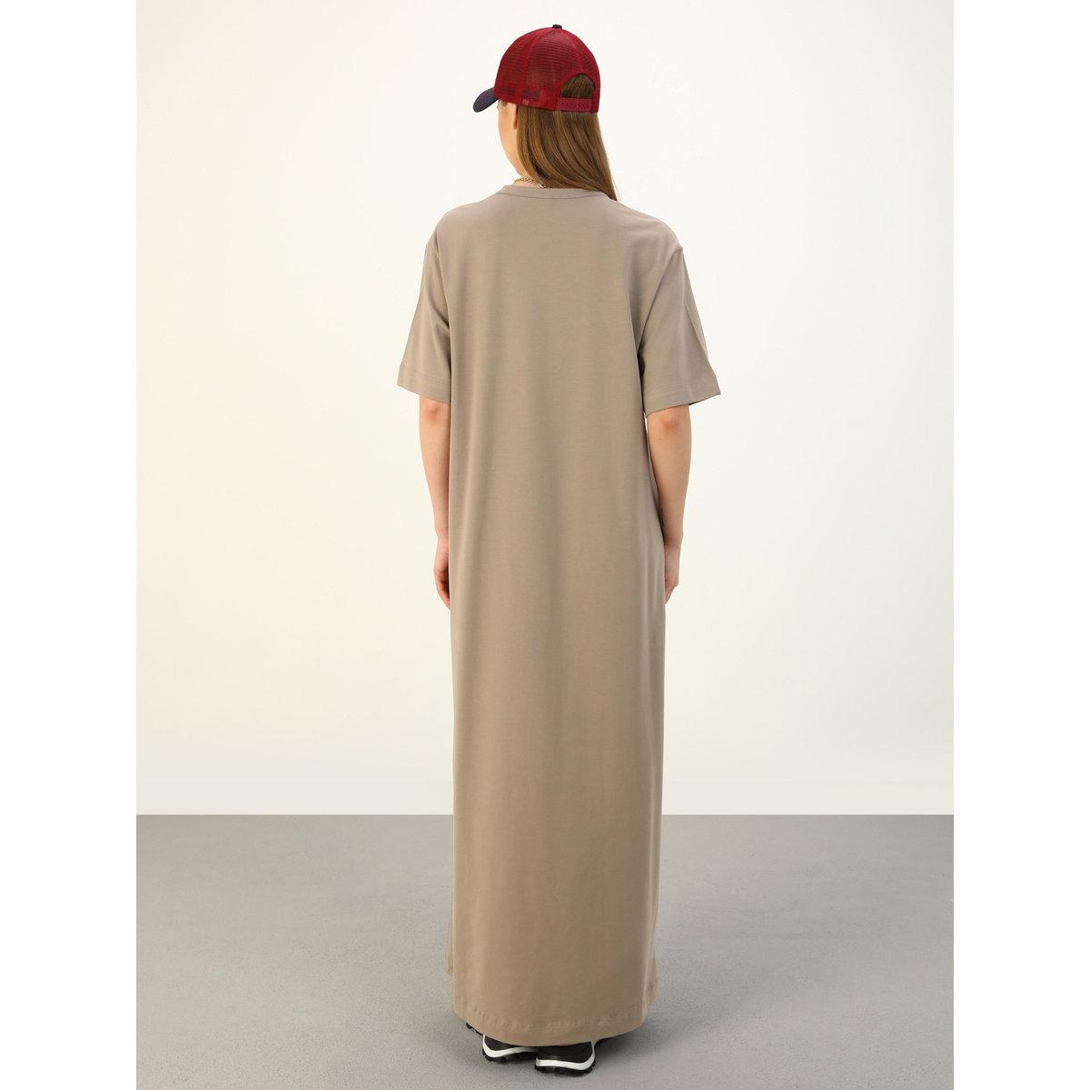 فستان طويل سادة بنمط تيشيرت-women-clothing-dresses-image-5