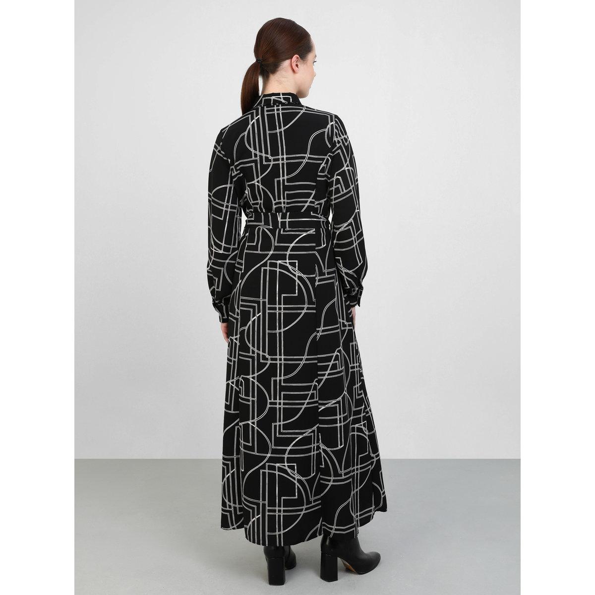 Modanisa X Styli All-Over Print Buttoned Maxi Dress with Tie-Up Belt-women-clothing-dresses-image-5