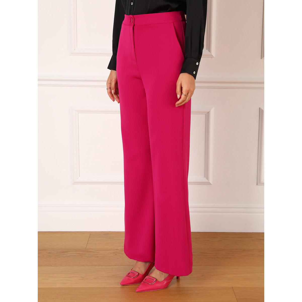 Modanisa X Styli Solid High Rise Flared Pants-women-clothing-bottoms-trousers-image-5