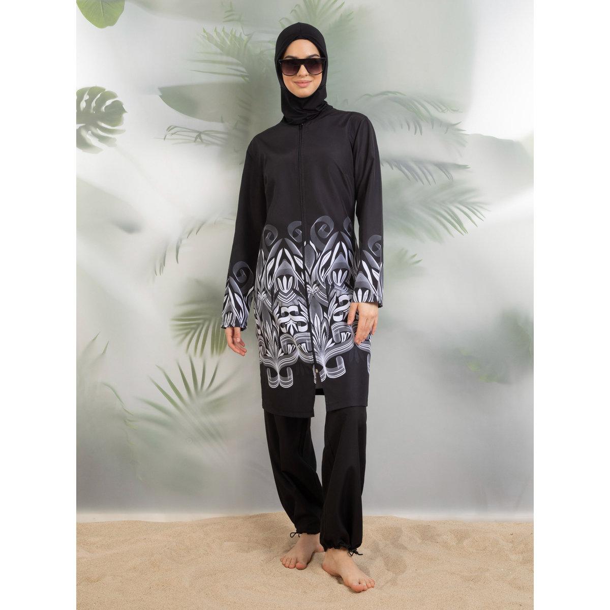 طبع بوركيني بتفاصيل حواف مُطبعة-women-clothing-swimandbeach-swim-burkinis-image-1