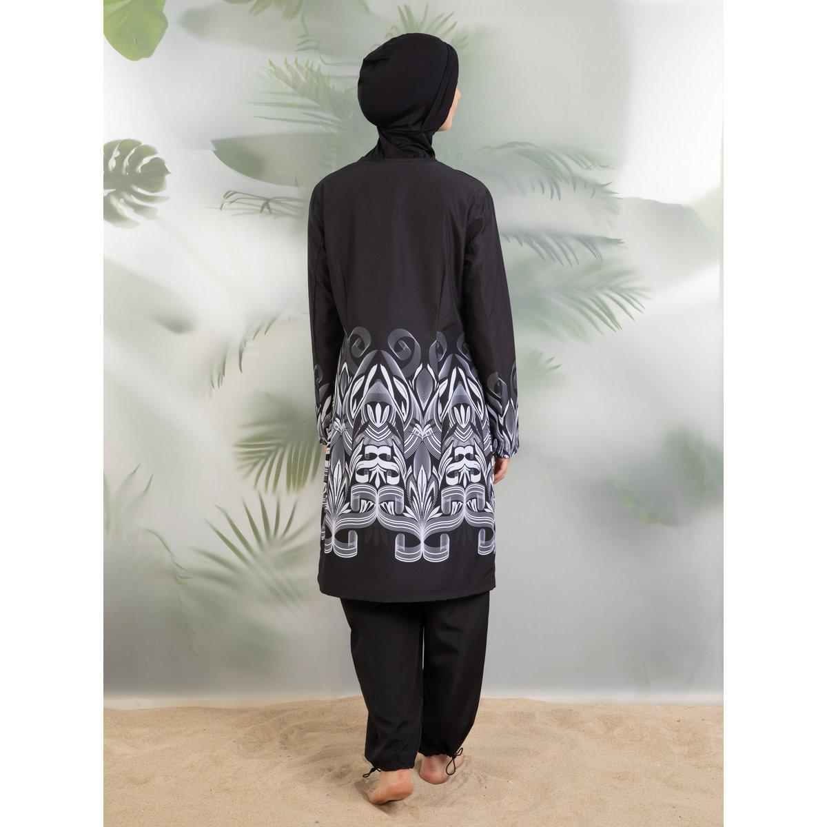 Modanisa X Styli Black Printed Hem Burkini Set-women-clothing-swimandbeach-swim-burkinis-image-6