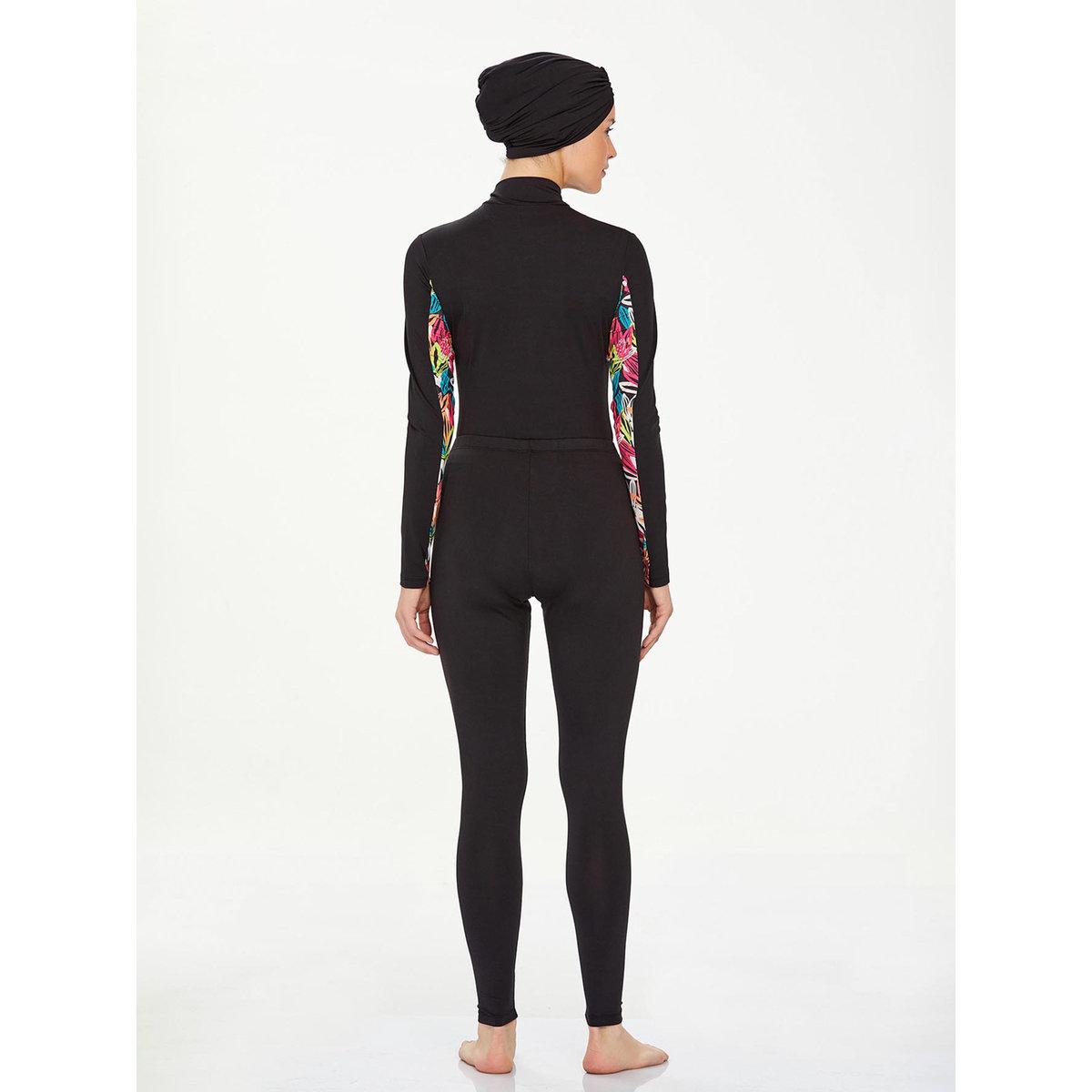Modanisa X Styli 4-Piece Black Printed Panel Burkini Set-women-clothing-swimandbeach-swim-burkinis-image-7