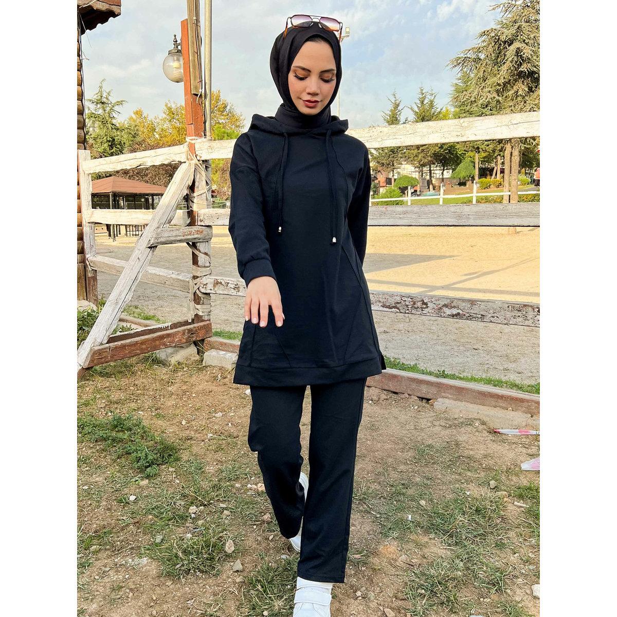 Modanisa X Styli Modest Longline Hooded Top Tracksuit Set-men-clothing-sportswearandactivewear-tracksuits-image-6