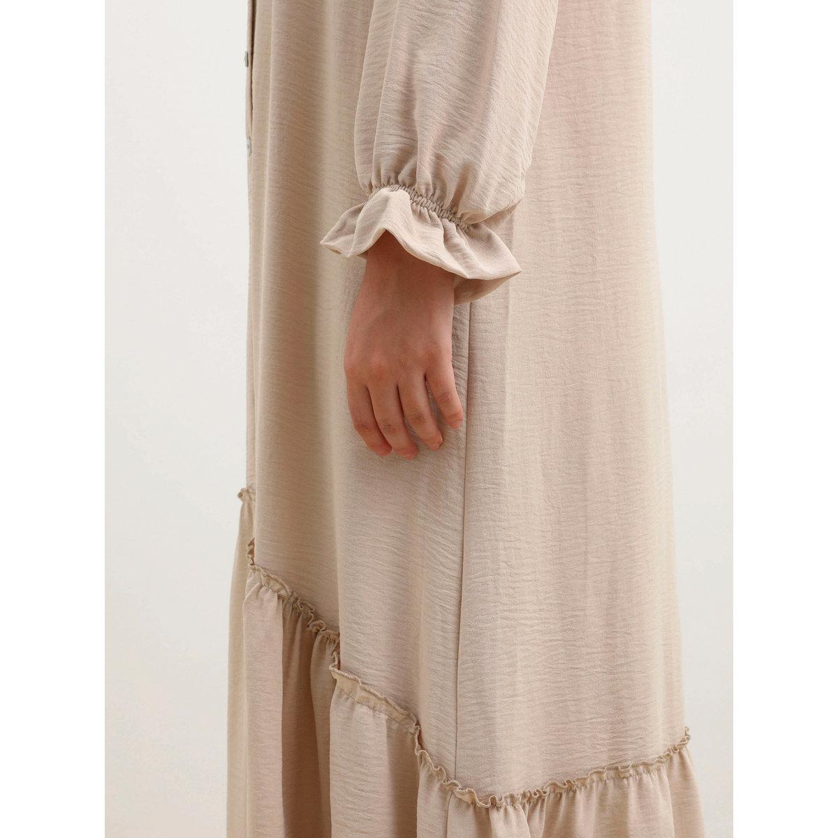 فستان طويل بمقاس كبير مع تفاصيل خصر مُنخفض-women-clothing-dresses-image-6