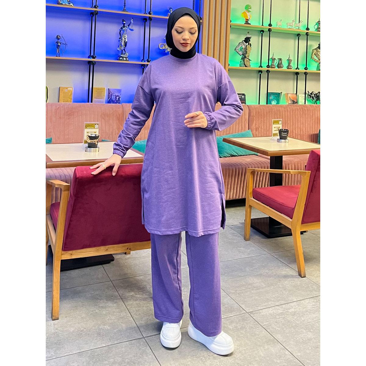 Modanisa X Styli Modest Longline Top Tracksuit Set-men-clothing-sportswearandactivewear-tracksuits-image-3