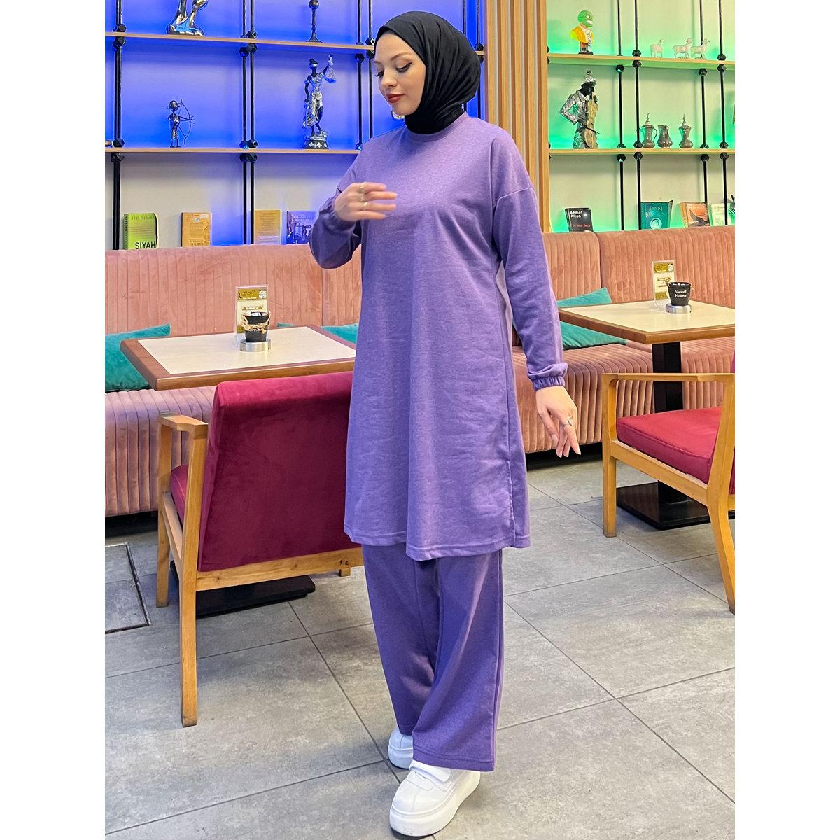 Modanisa X Styli Modest Longline Top Tracksuit Set-men-clothing-sportswearandactivewear-tracksuits-image-6