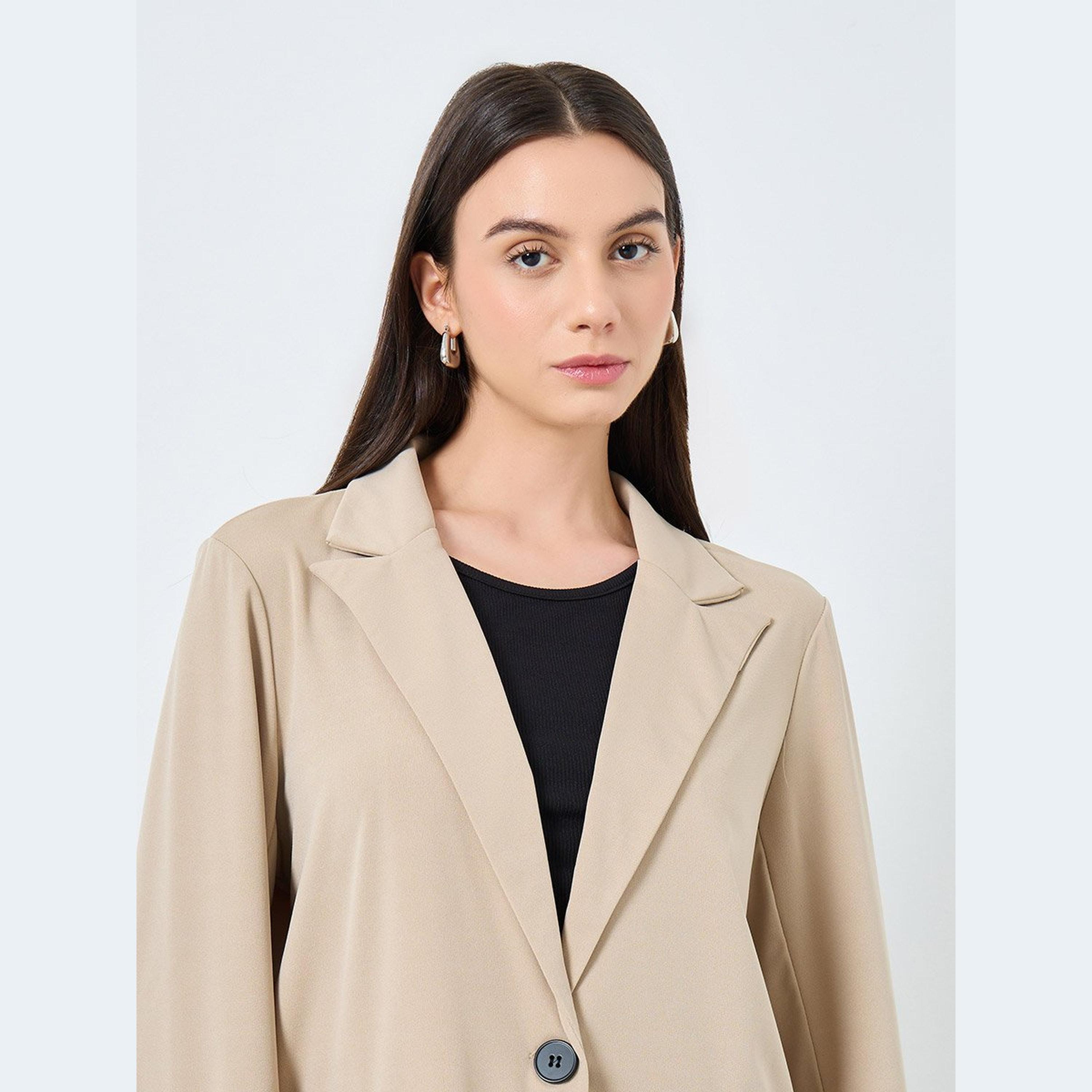 Take Two Solid Casual Blazer with Single Button-women-clothing-coatsandjackets-blazers-image-4