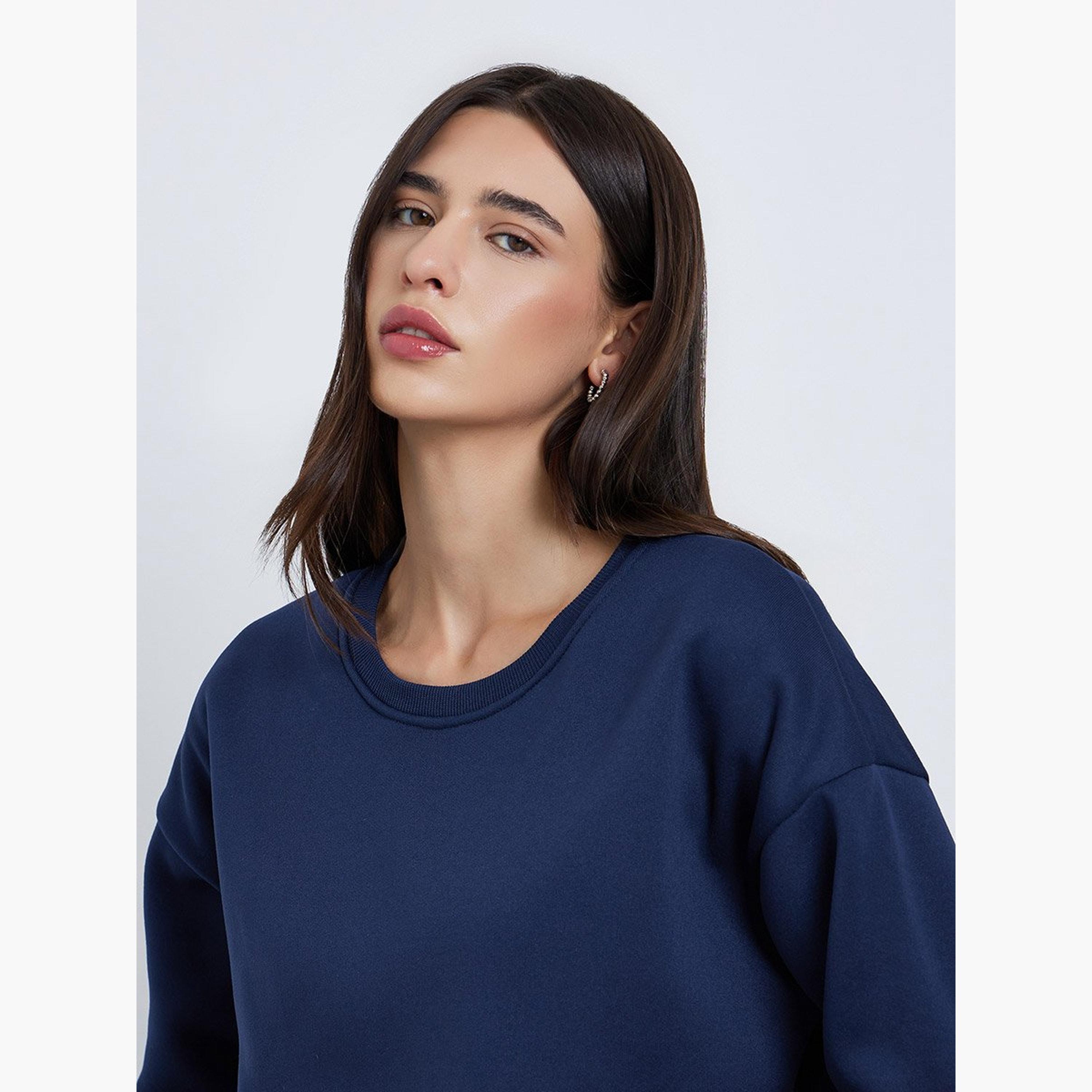 Take Two Solid Round Neck Long Sleeves Women's Sweatshirt-women-winterwear-hoodiesandsweatshirts-sweatshirts-image-4