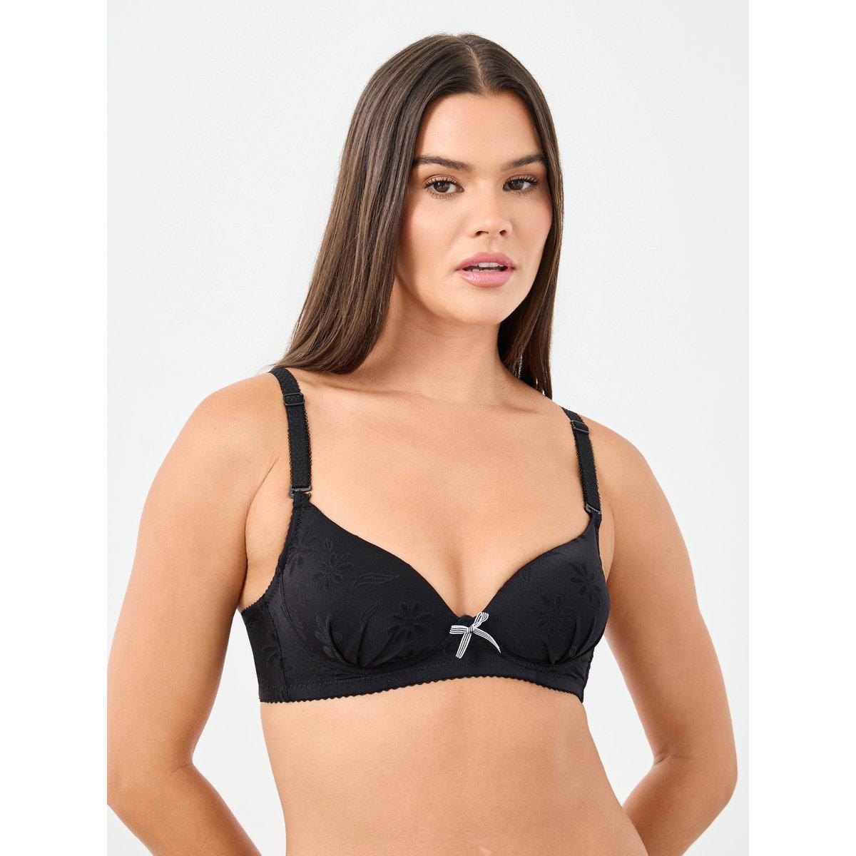 Styli Pack of 2 - Padded Wired Tonal Jacquard Pattern Bra-women-clothing-lingerie-bras-image-2