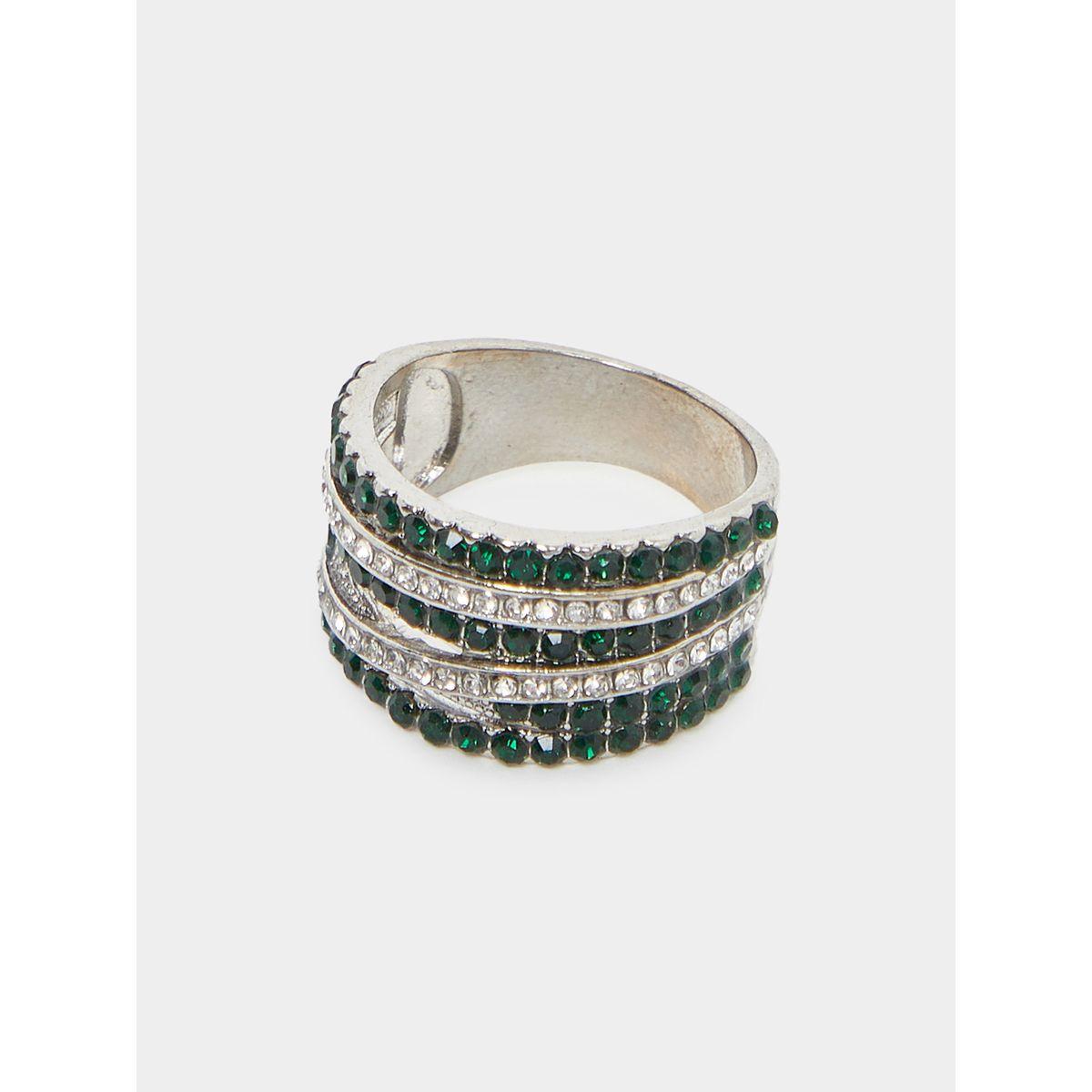 Styli Criss Cross Embellished Ring-women-watchesandjewellery-jewellery-rings-image-1