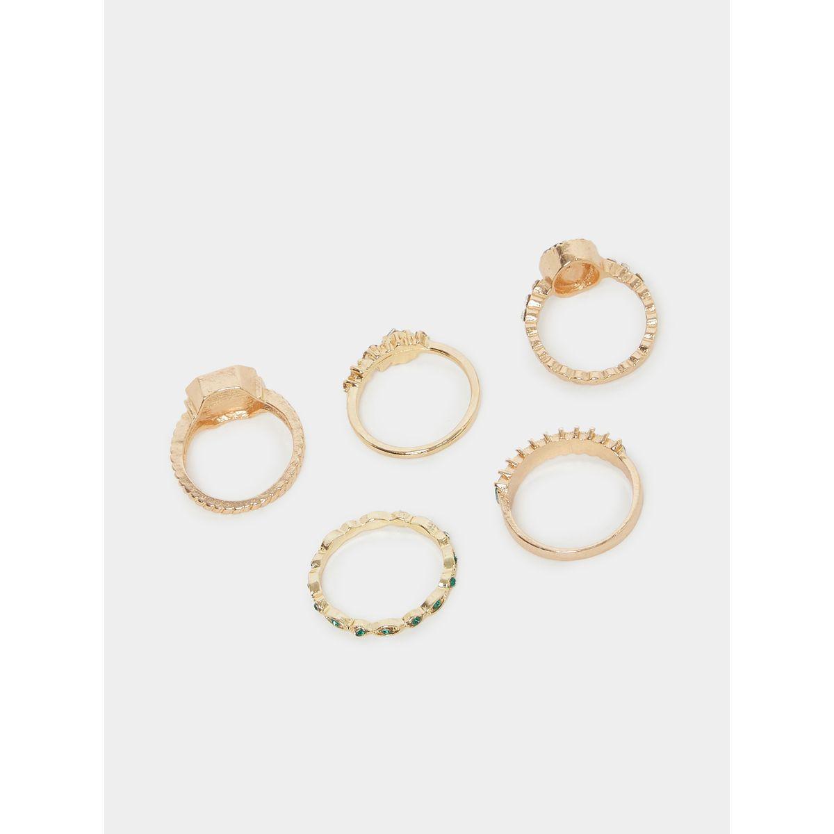 Styli Set of 5 - Embellished Rings-women-watchesandjewellery-jewellery-rings-image-2