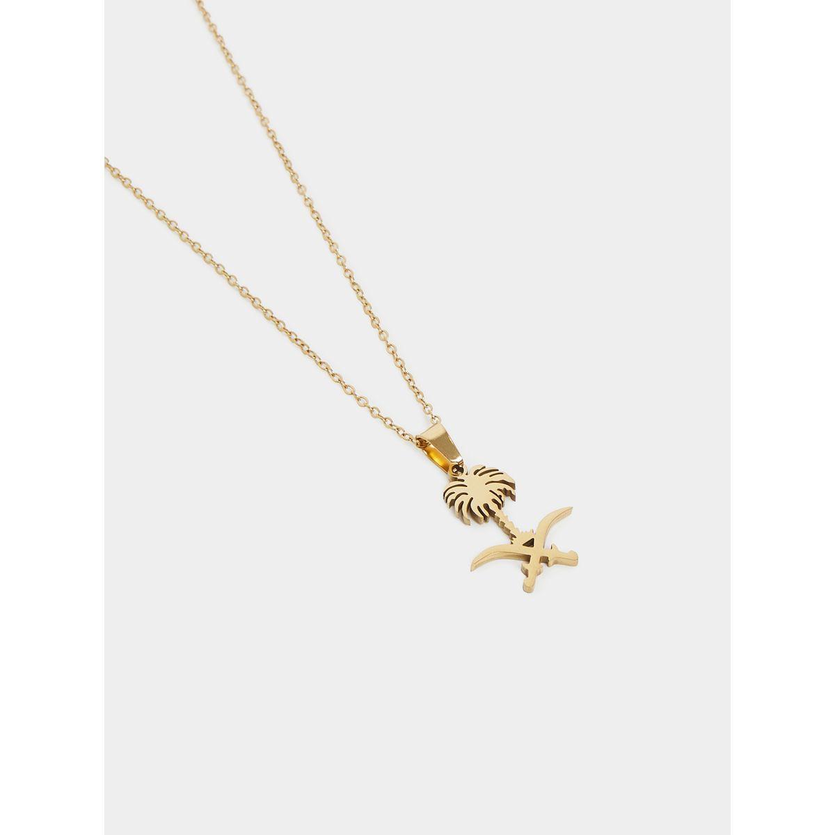 Styli Saudi Palm Tree Necklace-women-watchesandjewellery-jewellery-necklacesandpendants-image-2