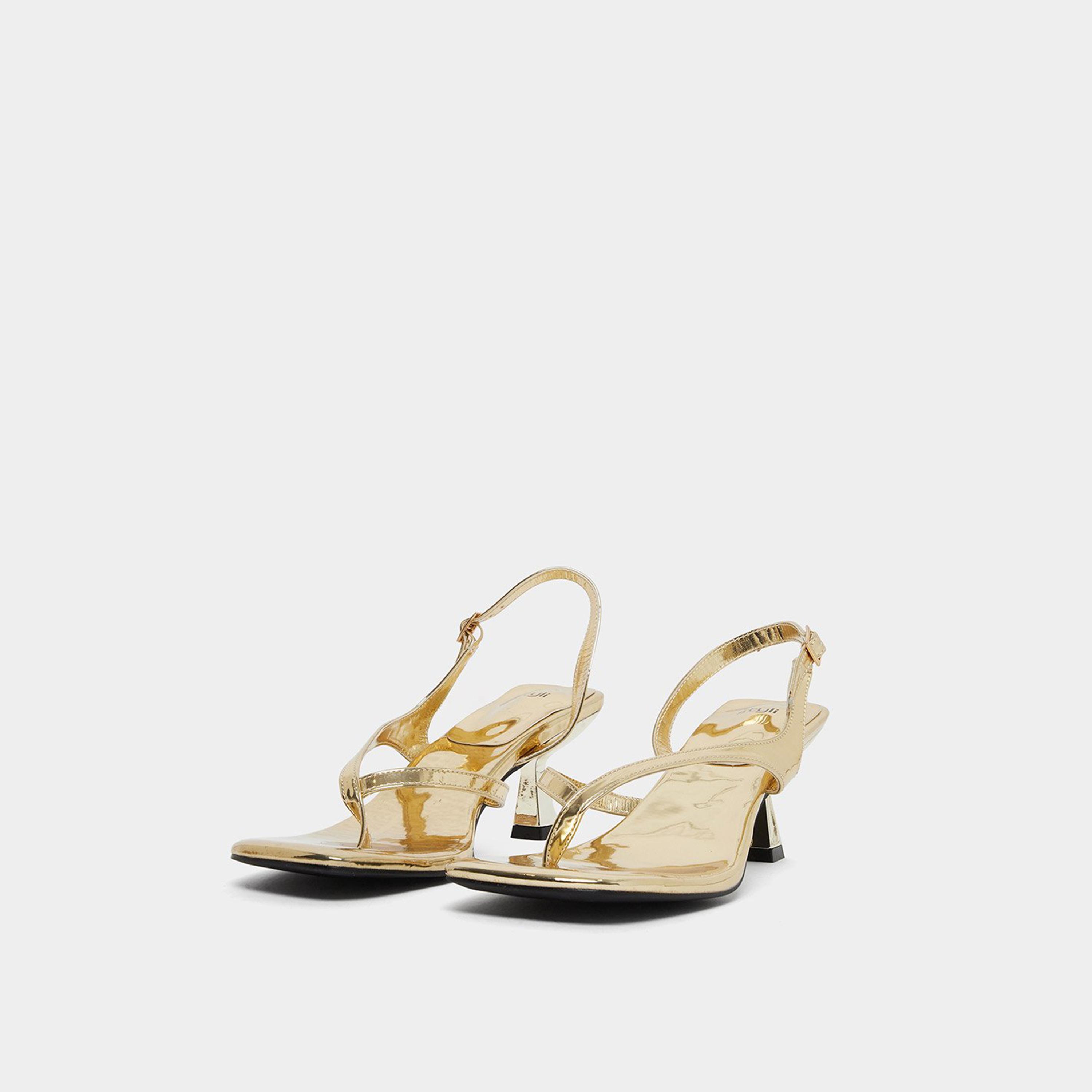 ستايلي - صندل ذهبي بكعب صغير-women-shoes-sandals-heeled-image-1